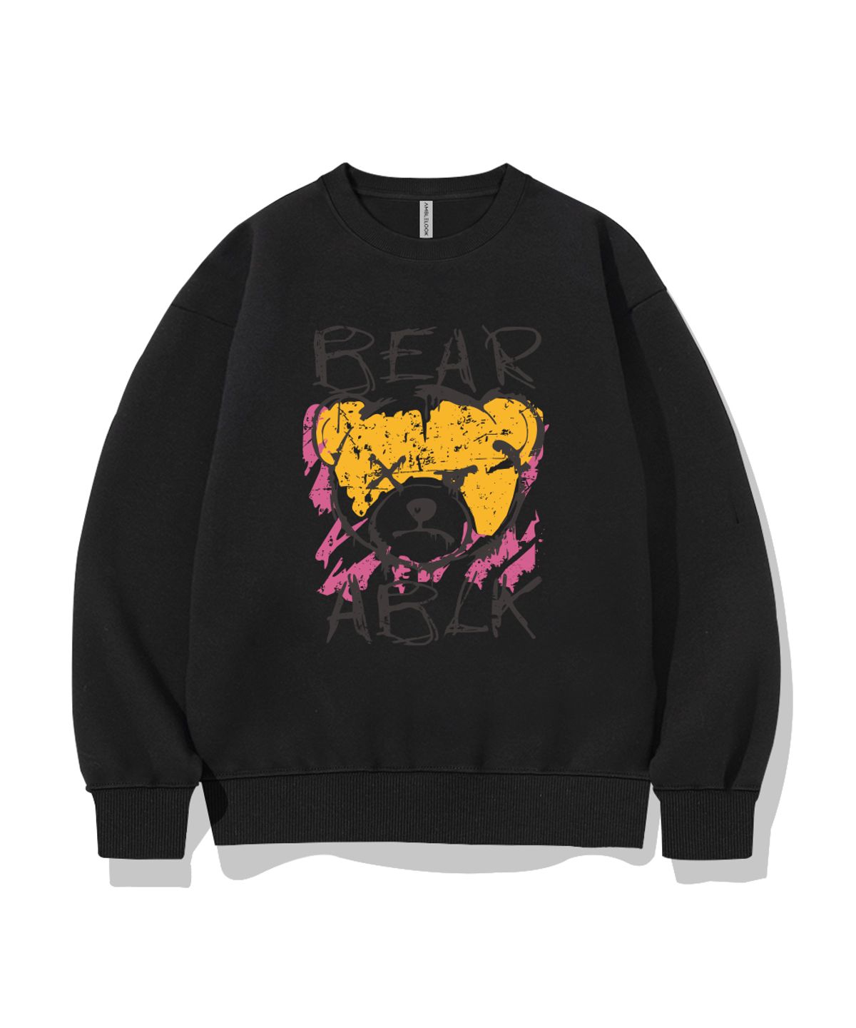 엠블룩(AMBLELOOK) 레귤러 스웨트셔츠 BEAR ABLK (3color)