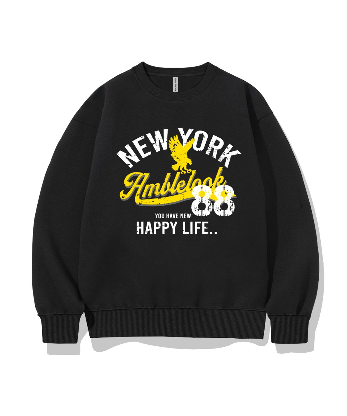엠블룩(AMBLELOOK) 레귤러 스웨트셔츠 NEW YORK88 (3color)