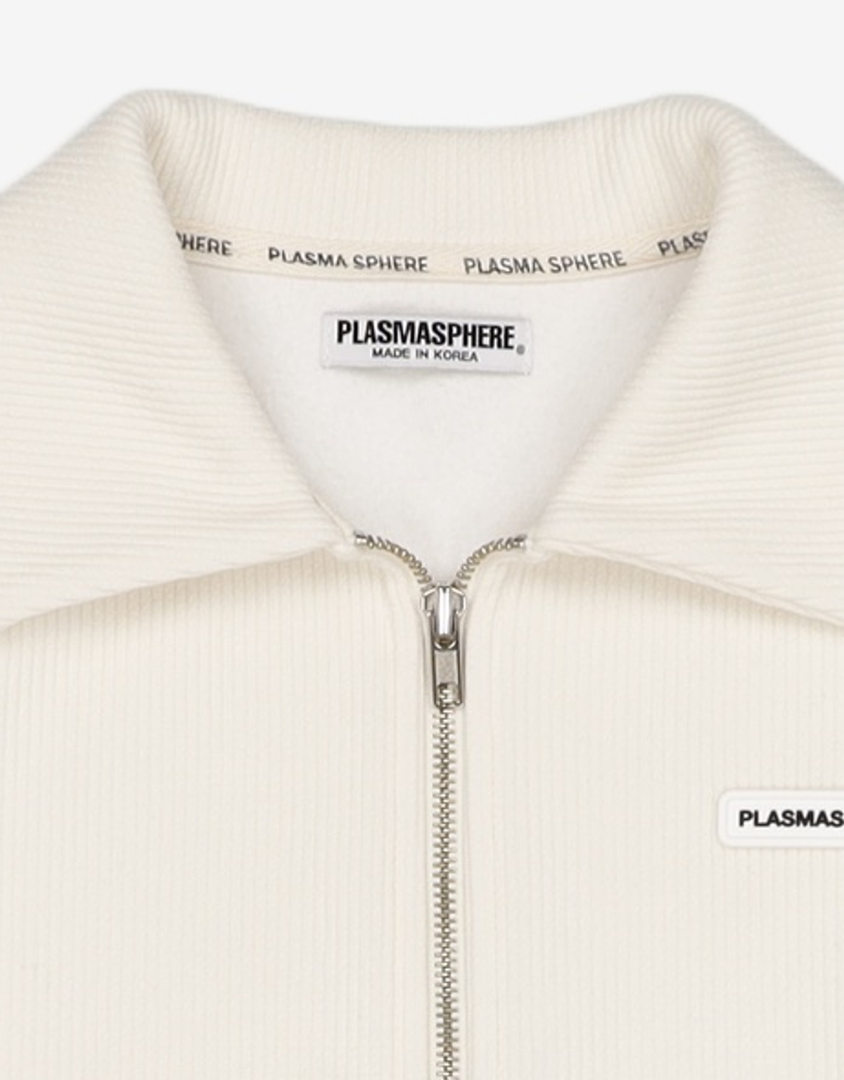 플라즈마스페어(PLASMA SPHERE) 21fw Zip Shirt[Cream] FREE