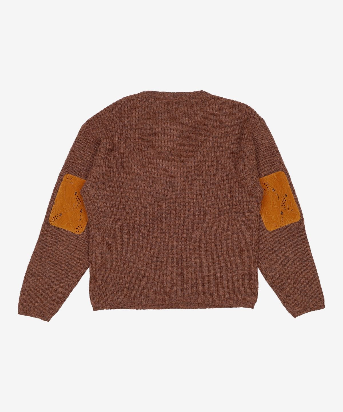 마틴플랜(MARTIN PLAN) Hera Patch Knit - ORANGE BROWN M
