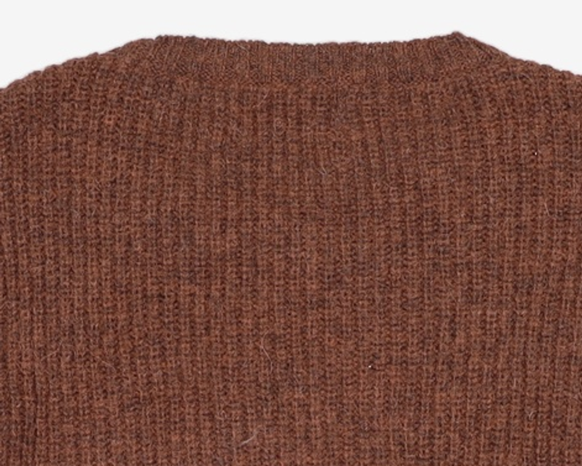 마틴플랜(MARTIN PLAN) Hera Patch Knit - ORANGE BROWN M