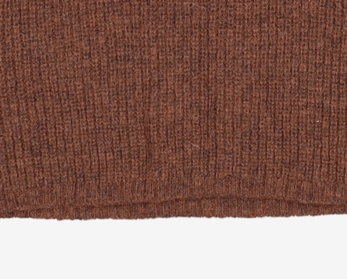 마틴플랜(MARTIN PLAN) Hera Patch Knit - ORANGE BROWN M