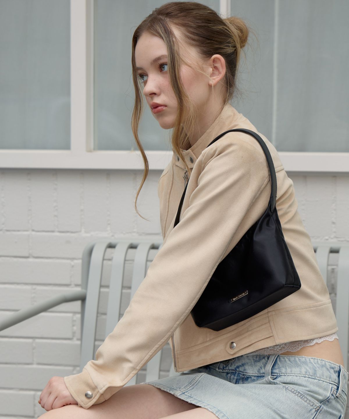 로제프란츠(ROSEFRANTZ) Suede Racer Jacket [Beige]
