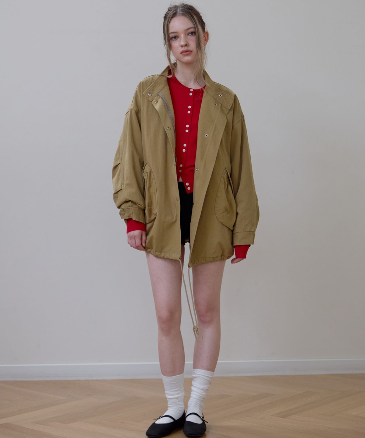 로제프란츠(ROSEFRANTZ) Overfit Padded Field Jacket [Beige]
