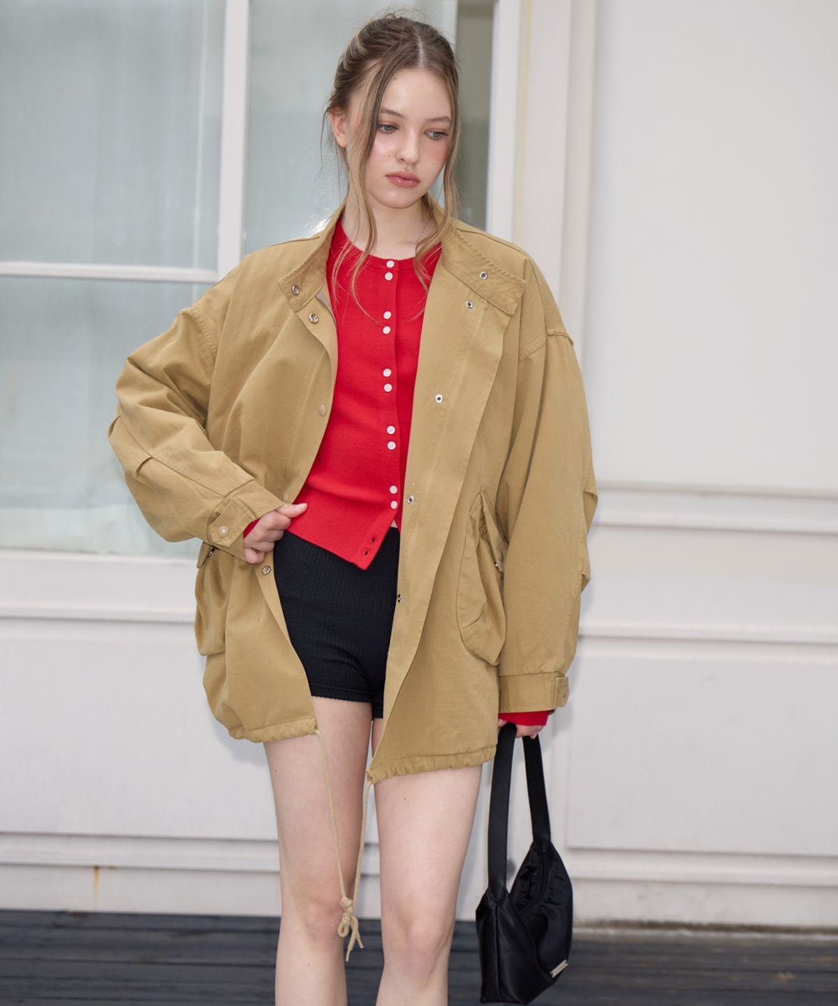 로제프란츠(ROSEFRANTZ) Overfit Padded Field Jacket [Beige]