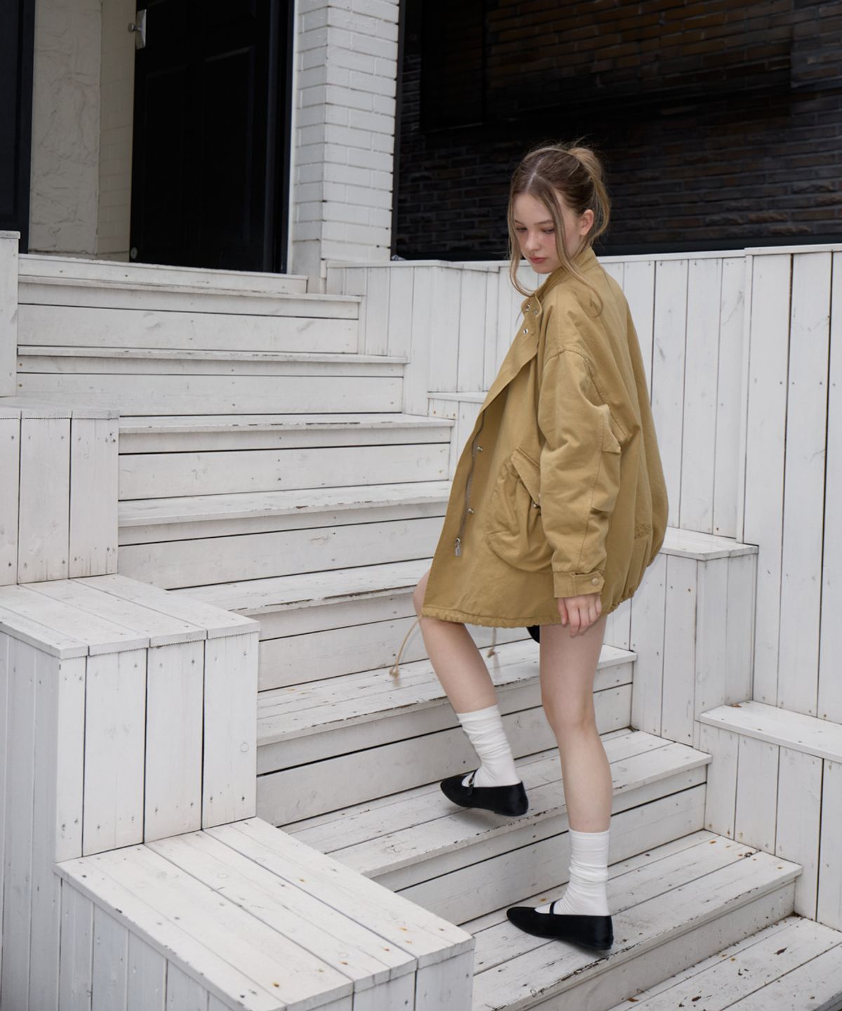 로제프란츠(ROSEFRANTZ) Overfit Padded Field Jacket [Beige]