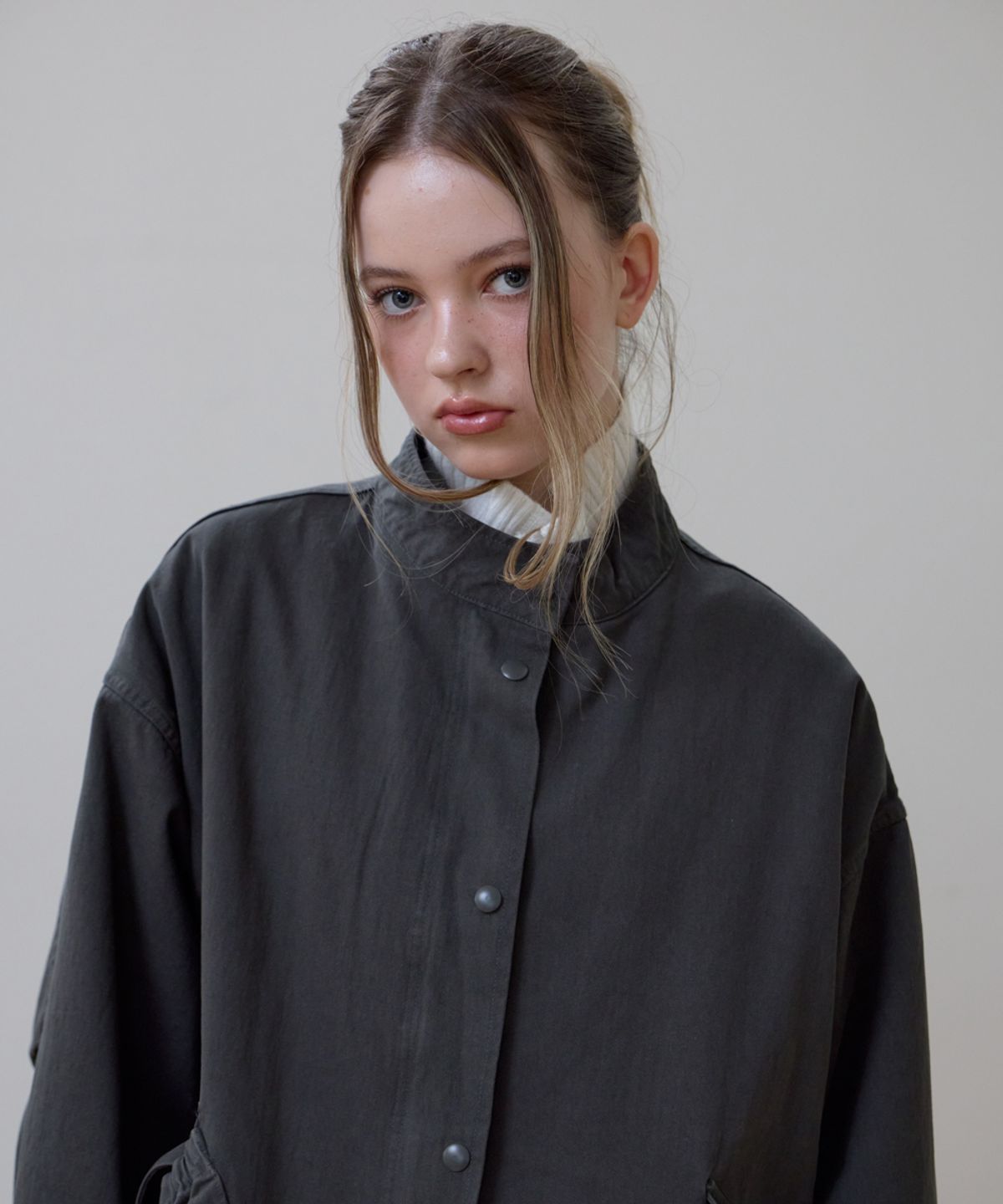 로제프란츠(ROSEFRANTZ) Overfit Padded Field Jacket [Charcoal]