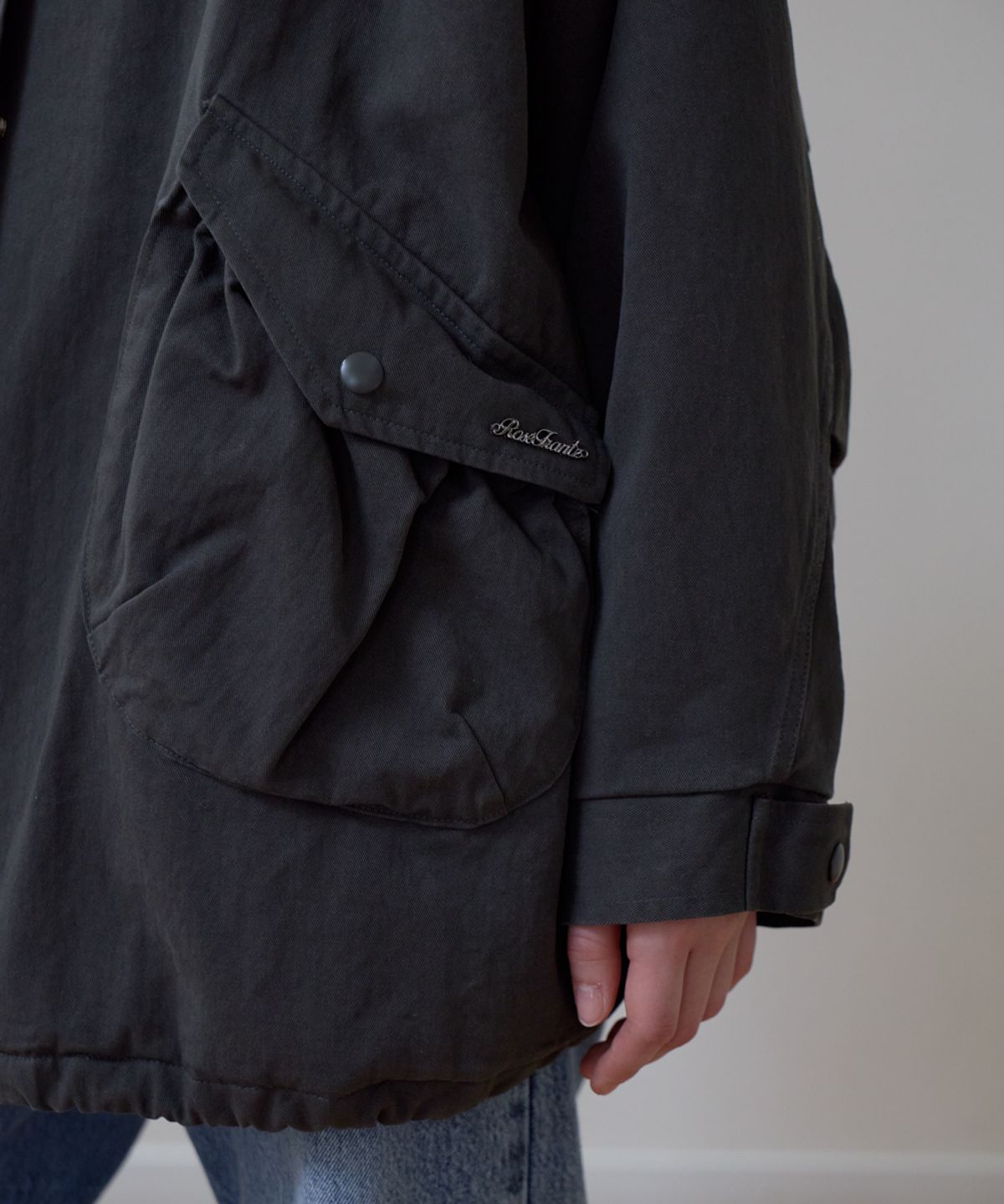 로제프란츠(ROSEFRANTZ) Overfit Padded Field Jacket [Charcoal]