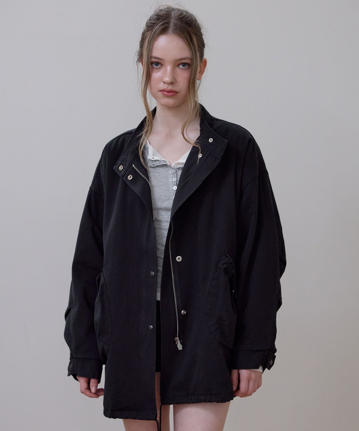 로제프란츠(ROSEFRANTZ) Overfit Padded Field Jacket [Black]