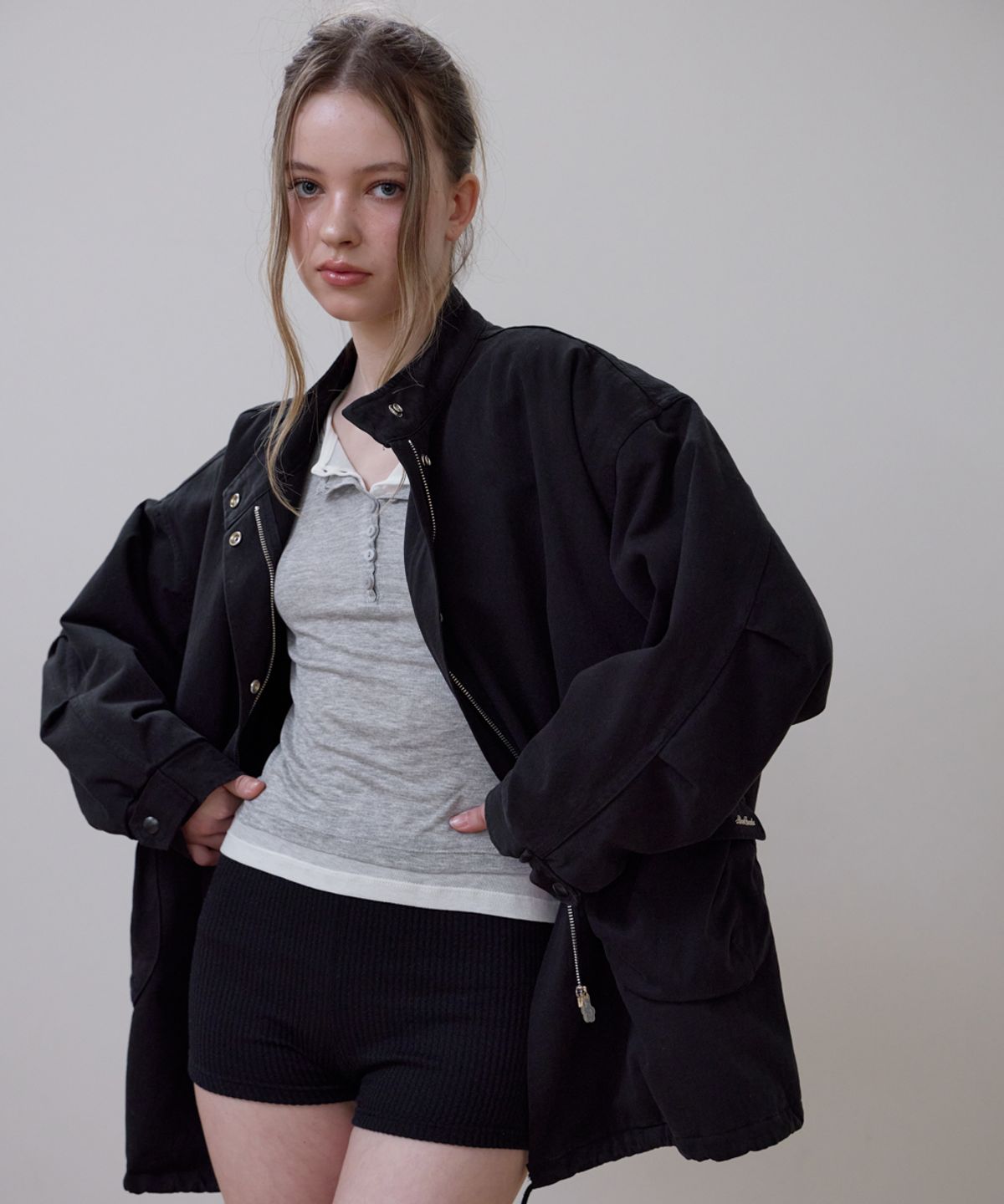 로제프란츠(ROSEFRANTZ) Overfit Padded Field Jacket [Black]