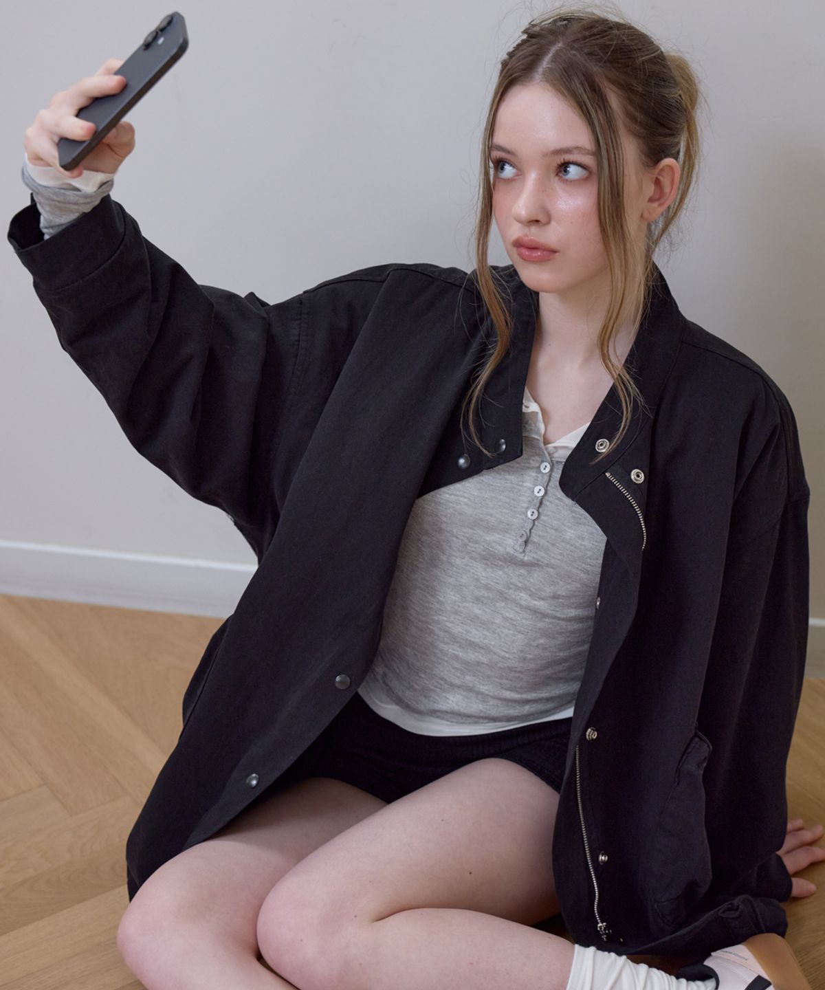 로제프란츠(ROSEFRANTZ) Overfit Padded Field Jacket [Black]