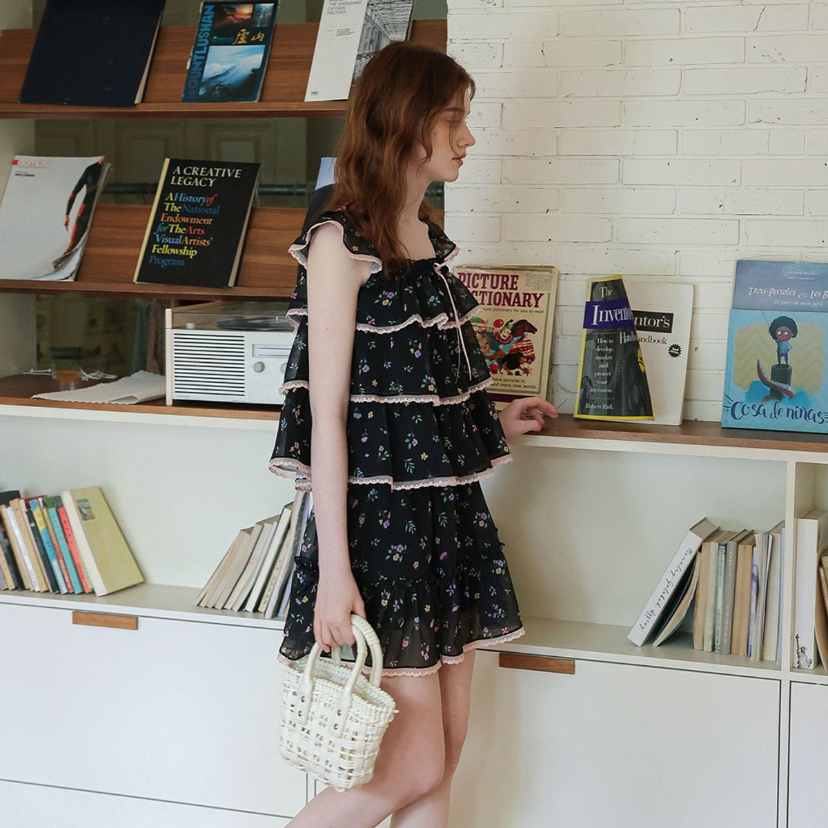쎄무아듀(CEST MOIDEW) Cest_Floral chiffon mini skirt