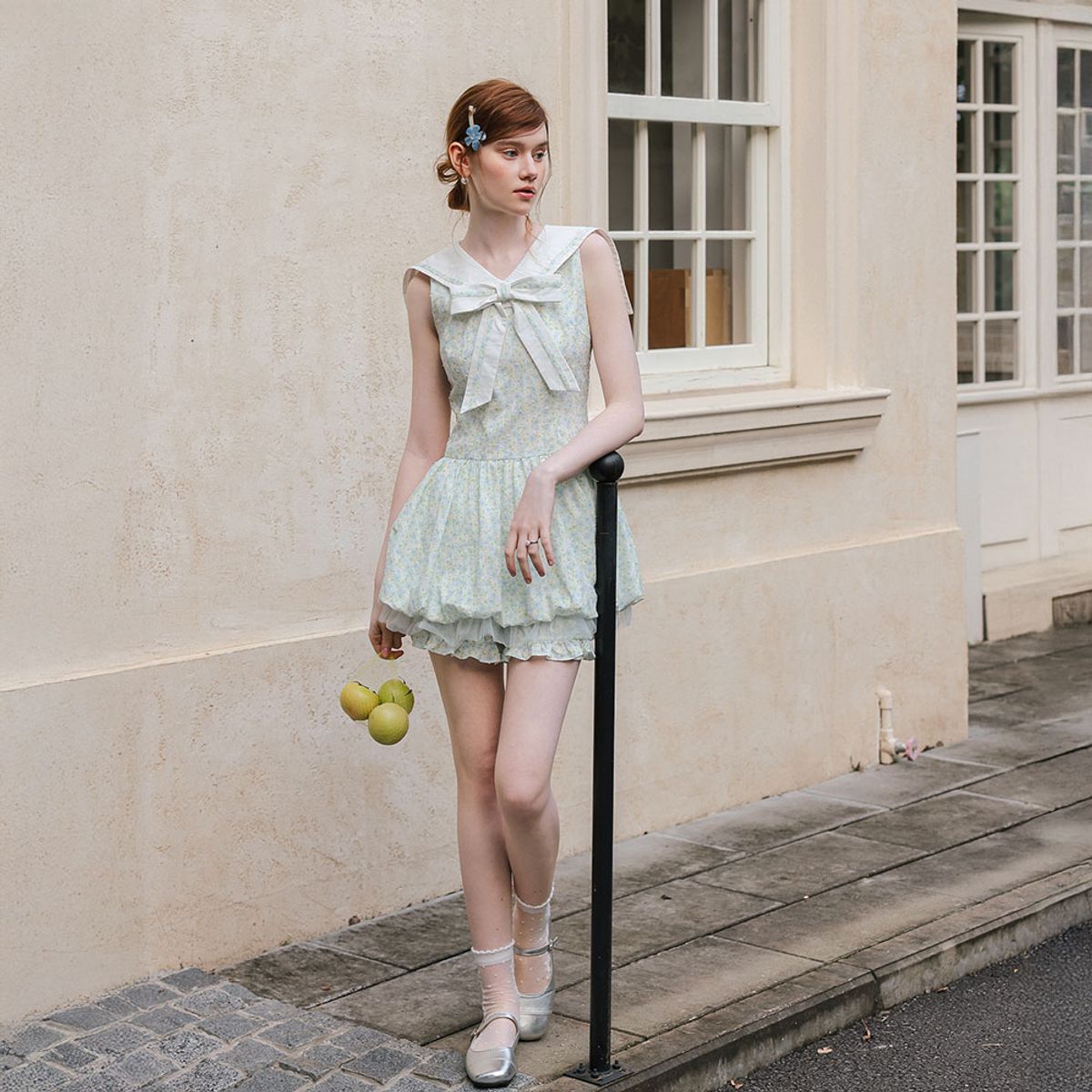 쎄무아듀(CEST MOIDEW) Cest_Floral sleeveless balloon dress