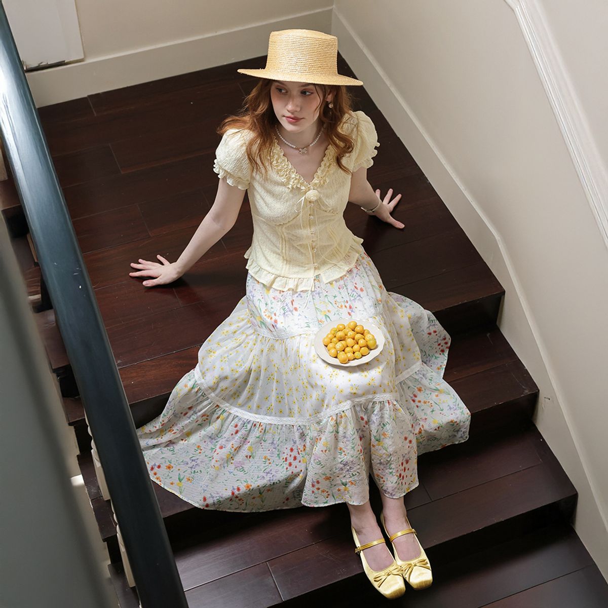 쎄무아듀(CEST MOIDEW) Cest_Flower garden tiered skirt