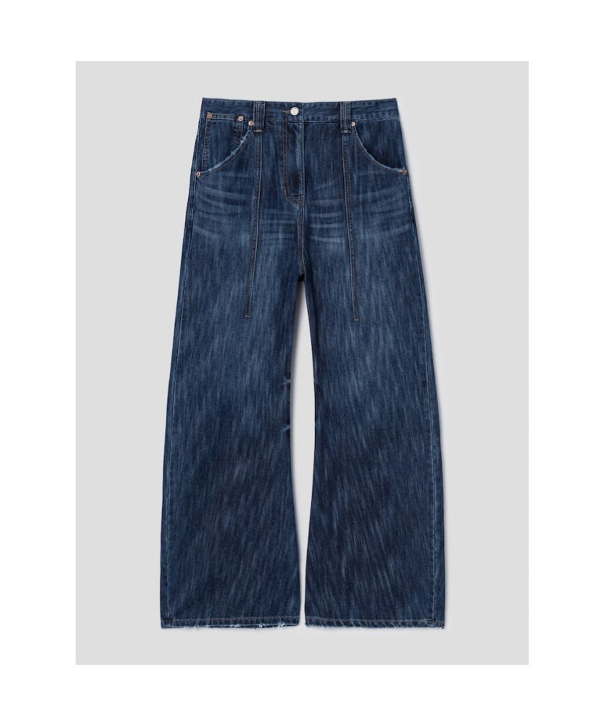 앙개(ANGGAE) Low Crotch Denim  Blue