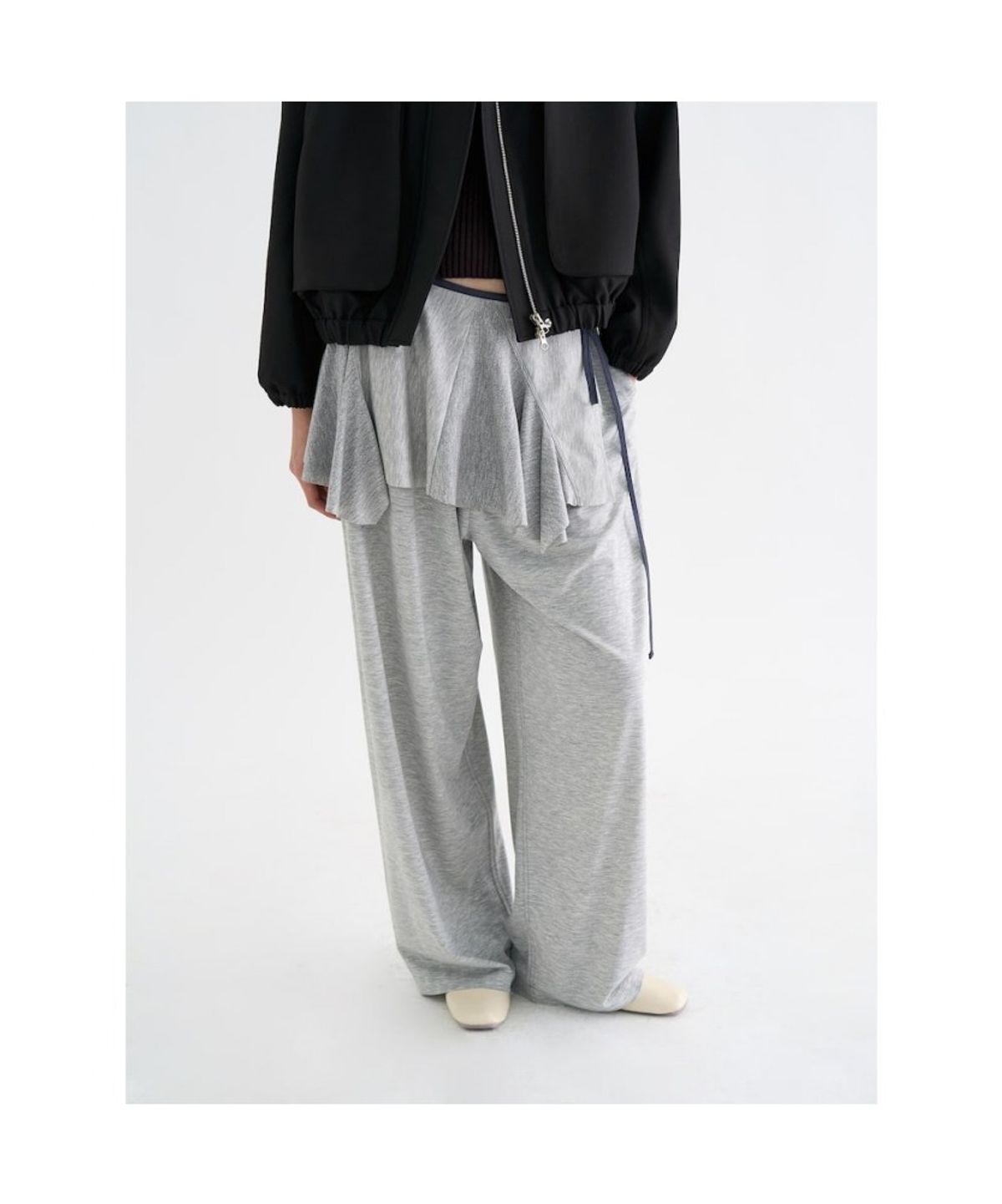 앙개(ANGGAE) Jersey Chou Chou  Grey