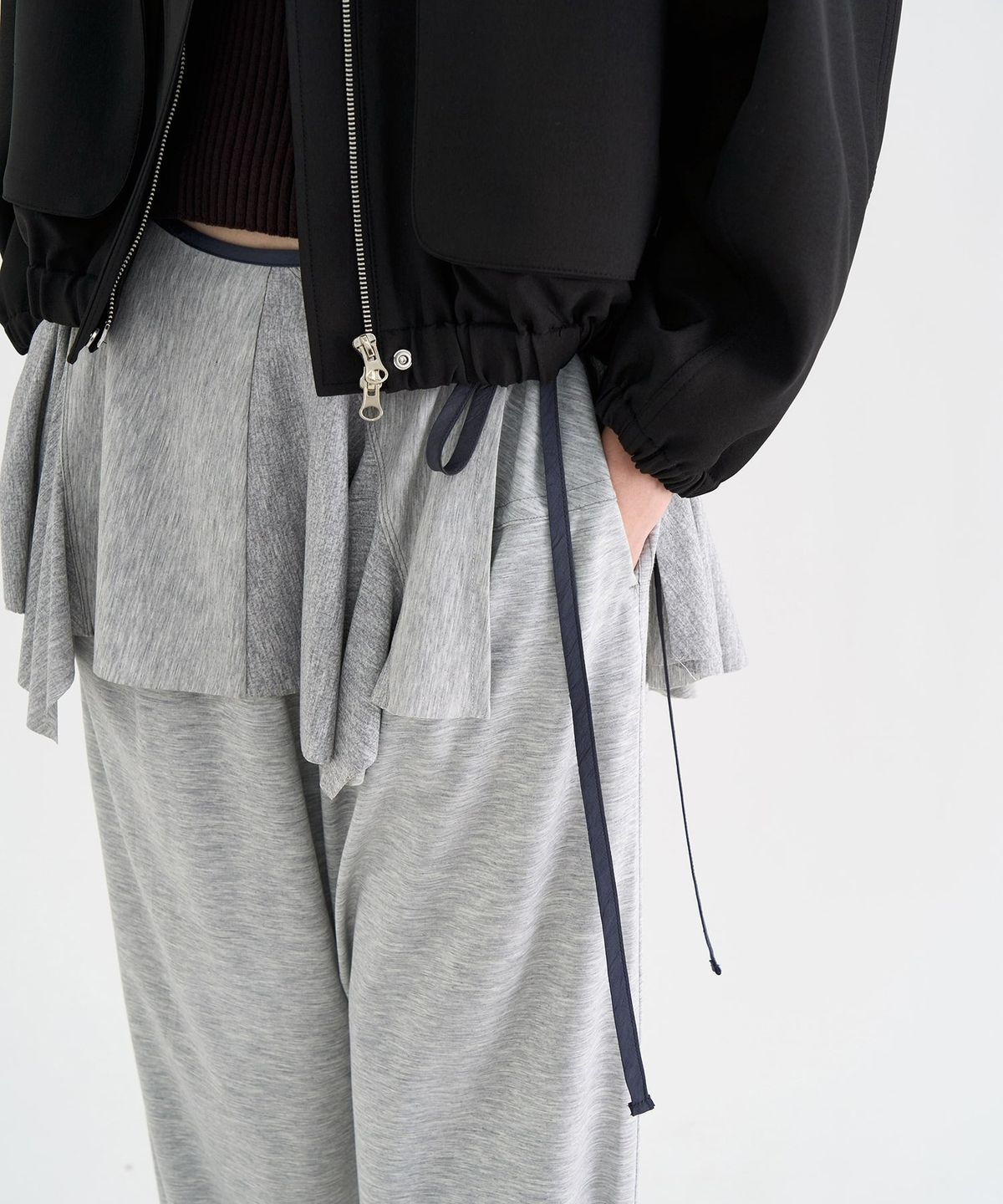 앙개(ANGGAE) Jersey Chou Chou  Grey