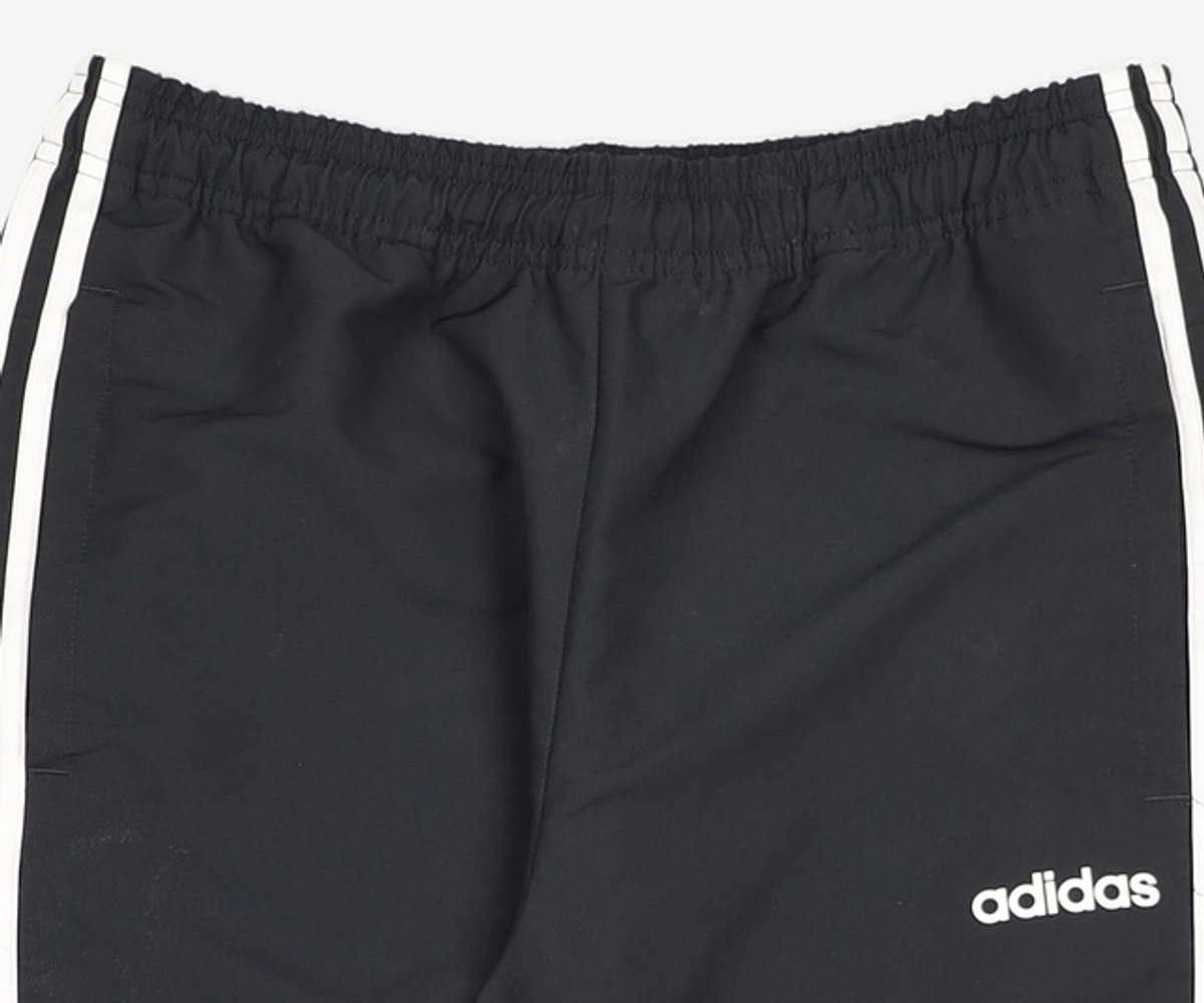 아디다스(ADIDAS) 에센셜 3S 윈드 팬츠 - 블랙:화이트 / DQ3100 L