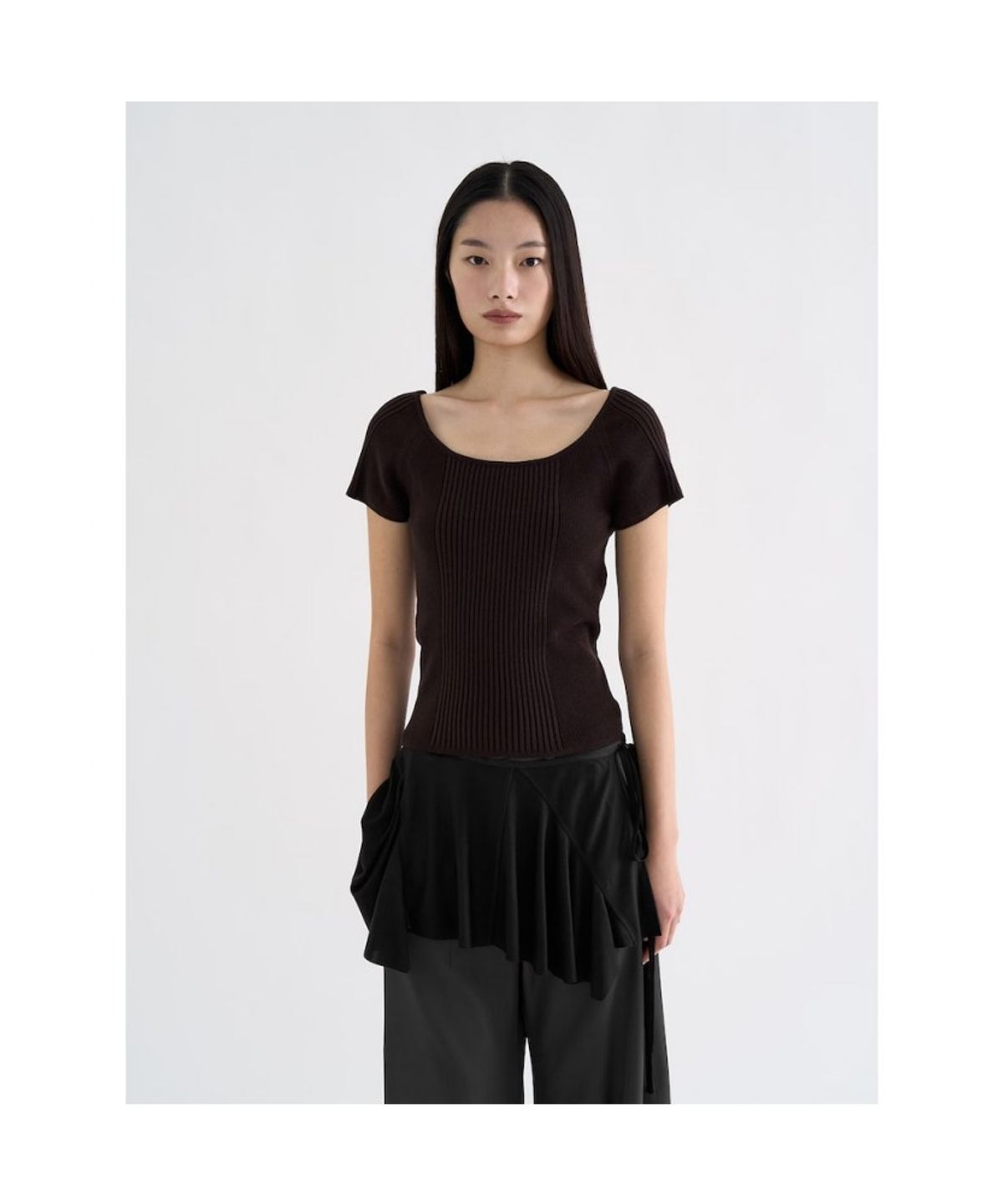 앙개(ANGGAE) Jersey Chou Chou  Black