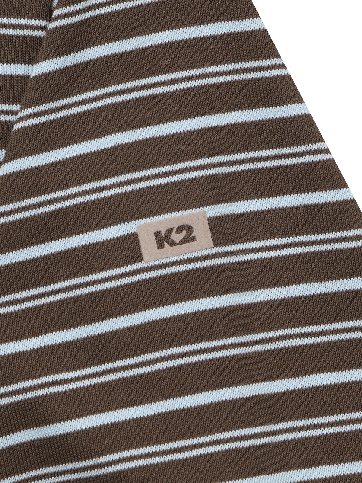 케이투(K2) FOR:REST 스트라이프 긴팔 티셔츠 W_SEPIA