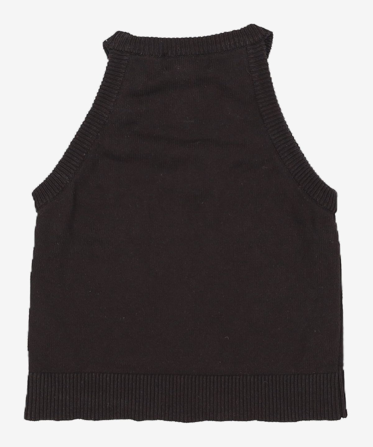 우알롱(WOOALONG) Signature halter knit - BLACK M