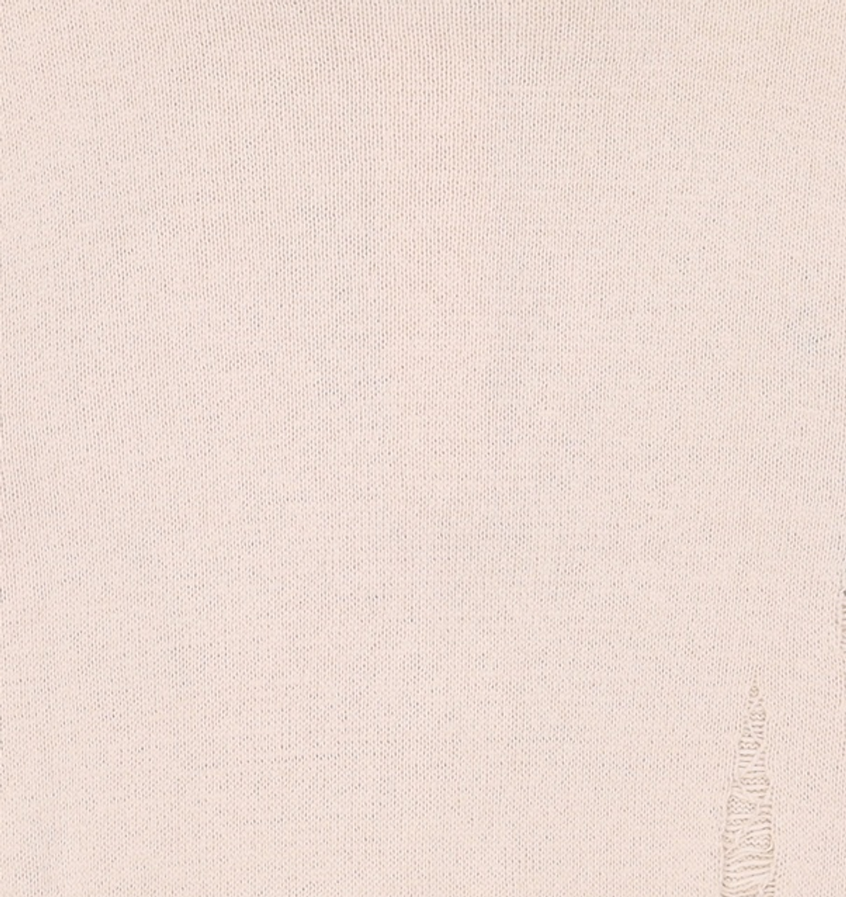 메종미네드(MAISON MINED) DAMAGE SITE KNIT HALF SHIRTS IVORY S