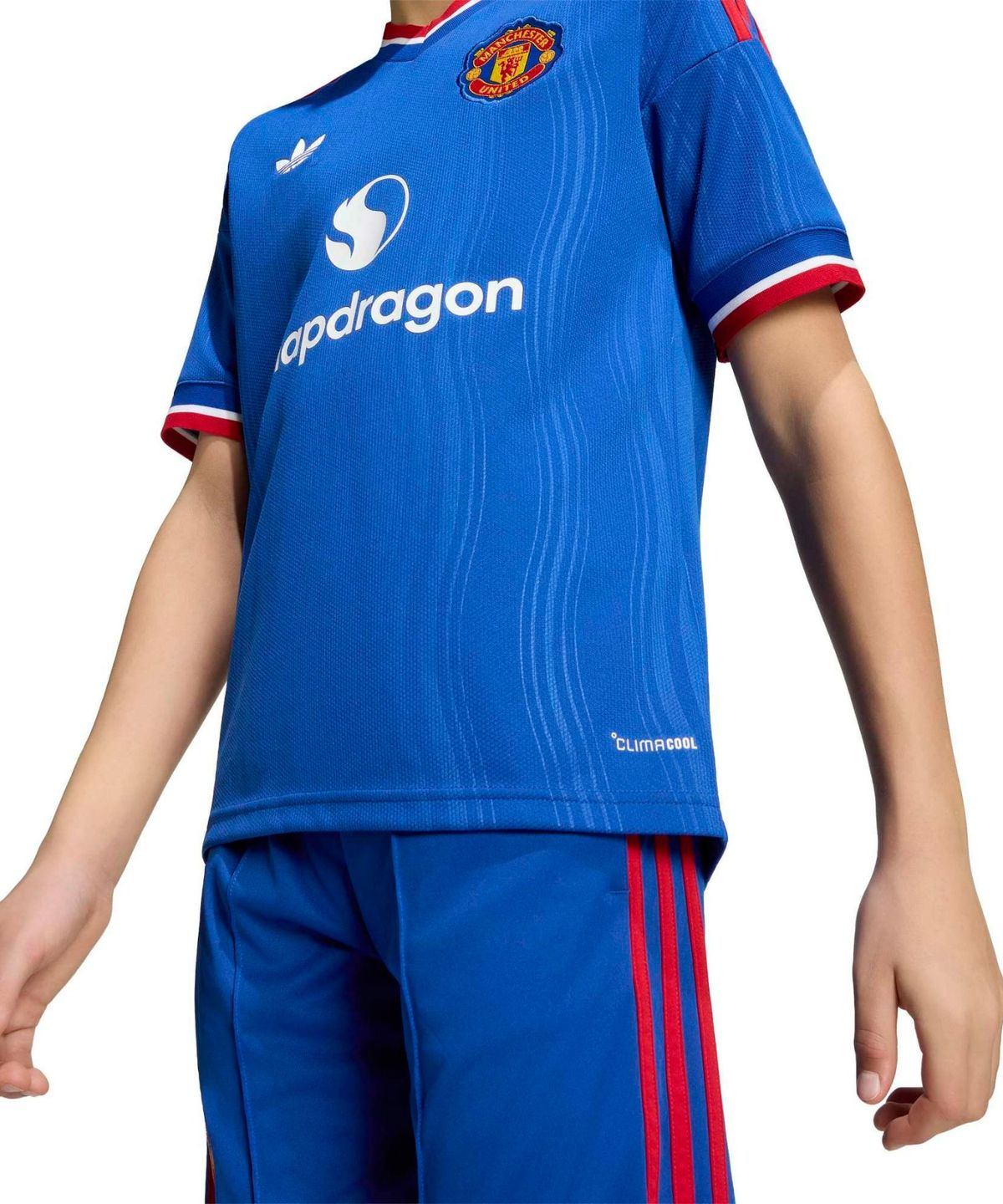 아디다스 키즈(ADIDAS KIDS) 맨체스터 유나이티드 26/27 어웨이 저지 키즈 - 블루 / KC4814