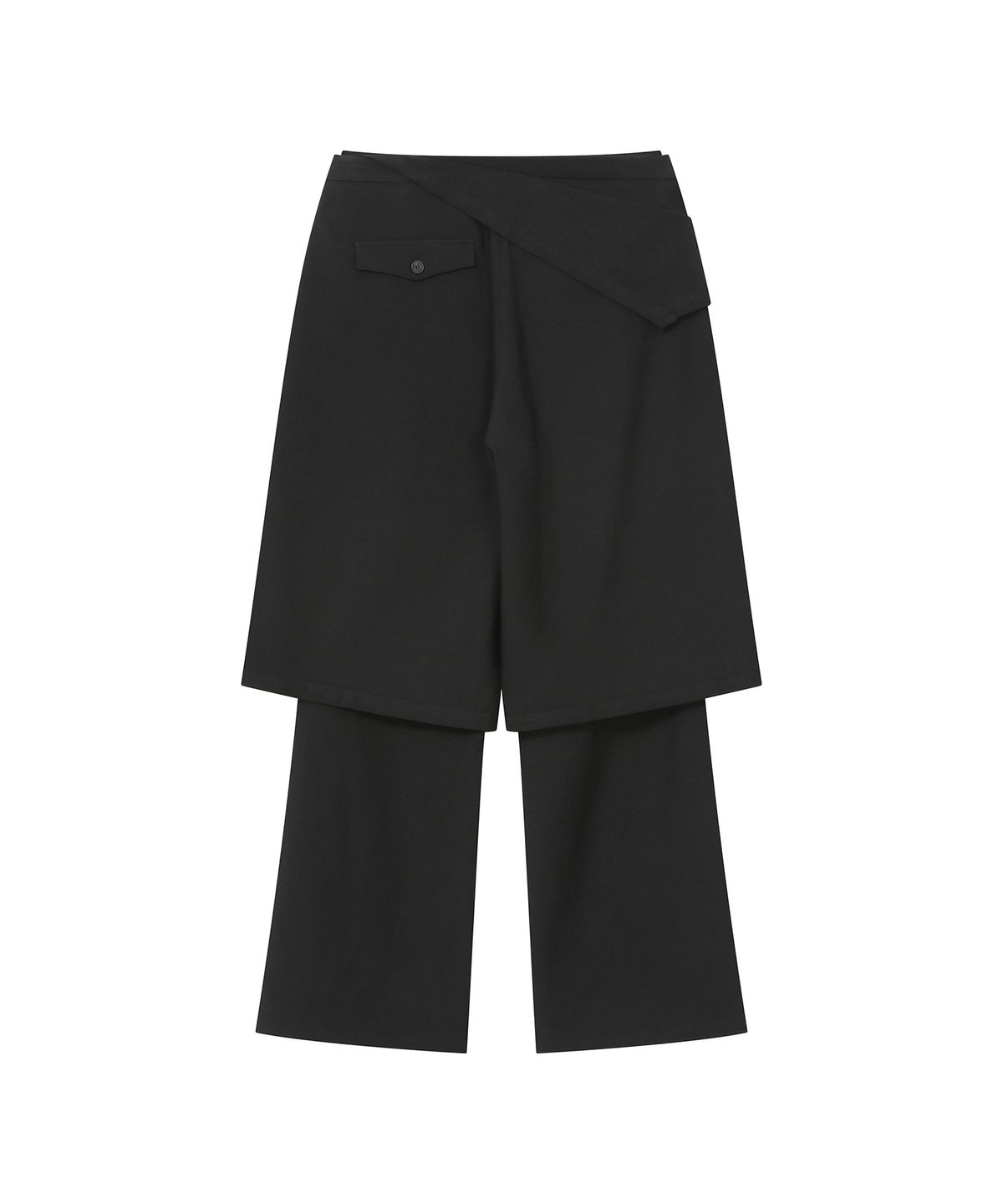 미세키서울(MISEKI SEOUL) Flip bermuda layered pants SET BLACK