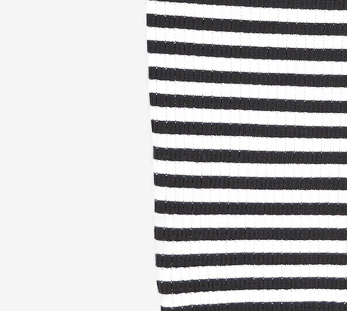 몽돌(MONGDOL) 클래식 스트라이프 반팔 니트 블랙 MDKT086BLACK FREE