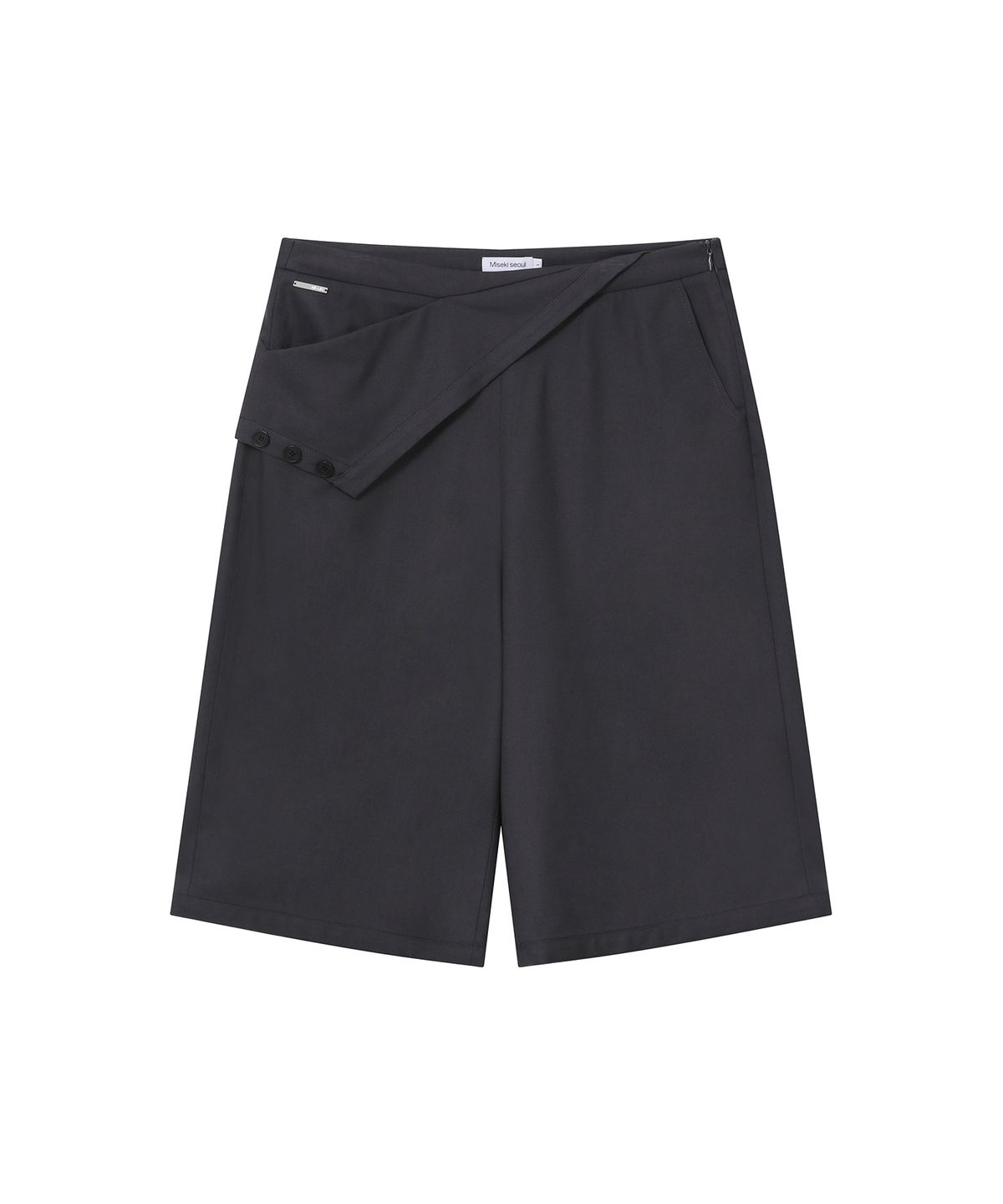 미세키서울(MISEKI SEOUL) Flip bermuda layered pants SET CHARCOAL
