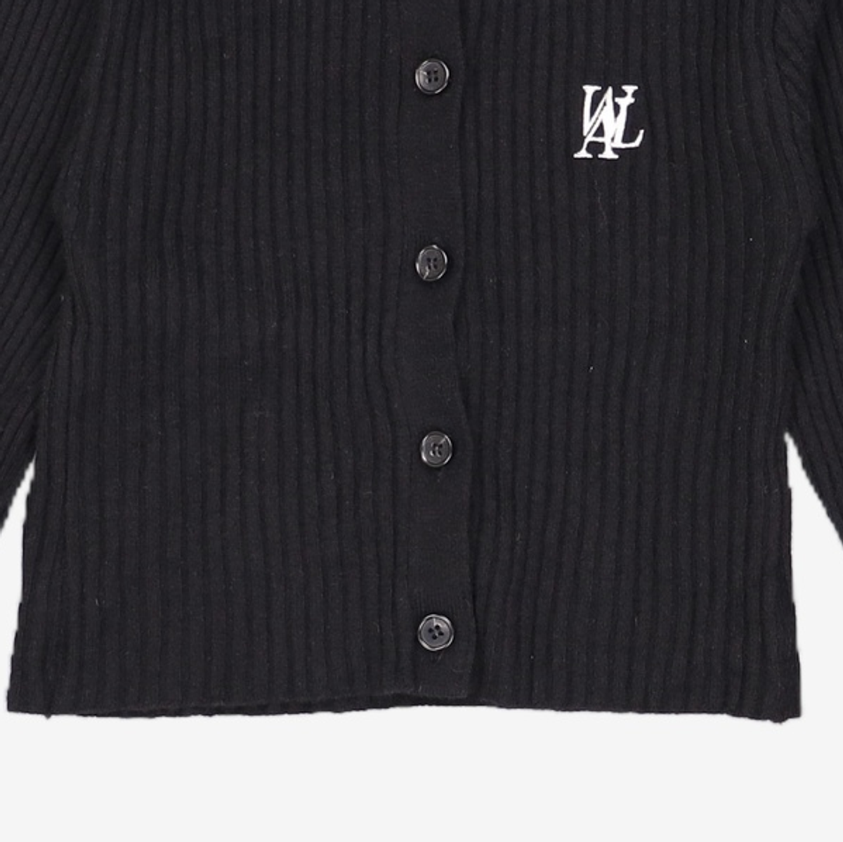 우알롱(WOOALONG) Signature slim basic crop cardigan - OAT MEAL S