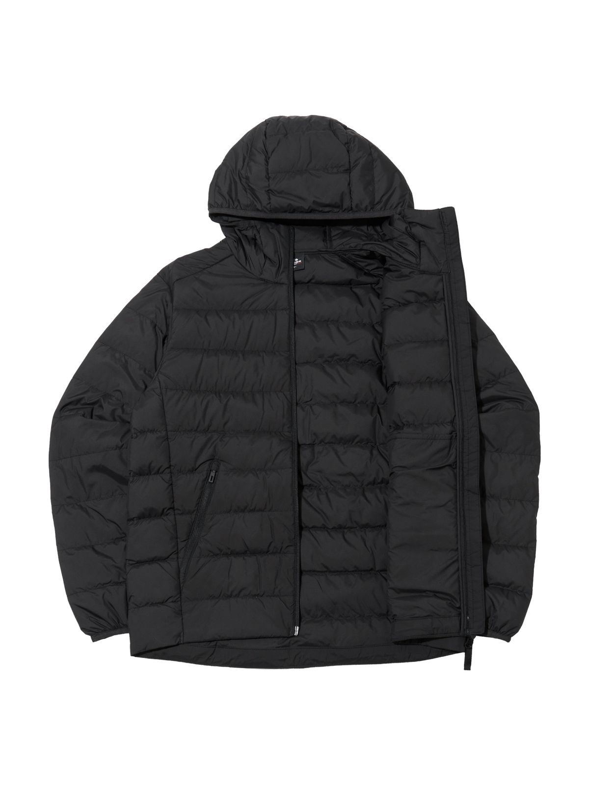 아이더(EIDER) POP UNI 경량 후드 퀼팅 다운 자켓_Black