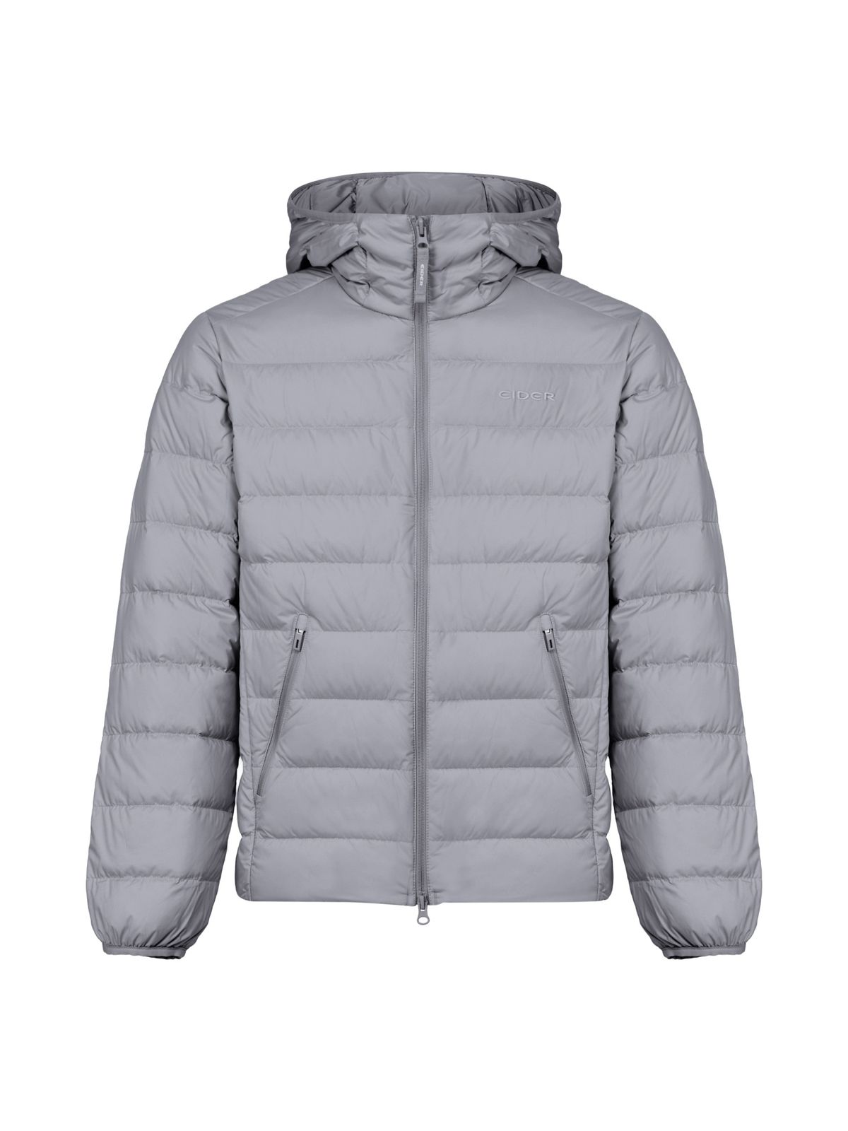아이더(EIDER) POP UNI 경량 후드 퀼팅 다운 자켓_Dark Grey