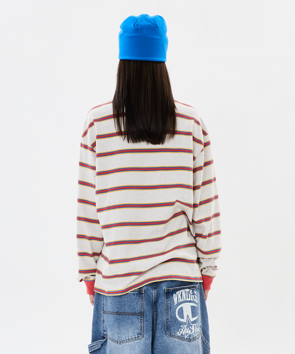 위캔더스(WKNDRS) WKNDRS x CHAMPION BEANIE (BLUE)