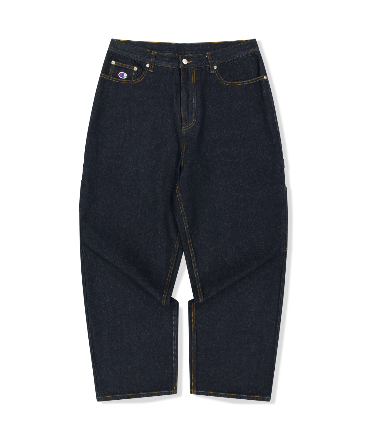 위캔더스(WKNDRS) WKNDRS x CHAMPION CARPENTER DENIM PANTS (D.BLUE)