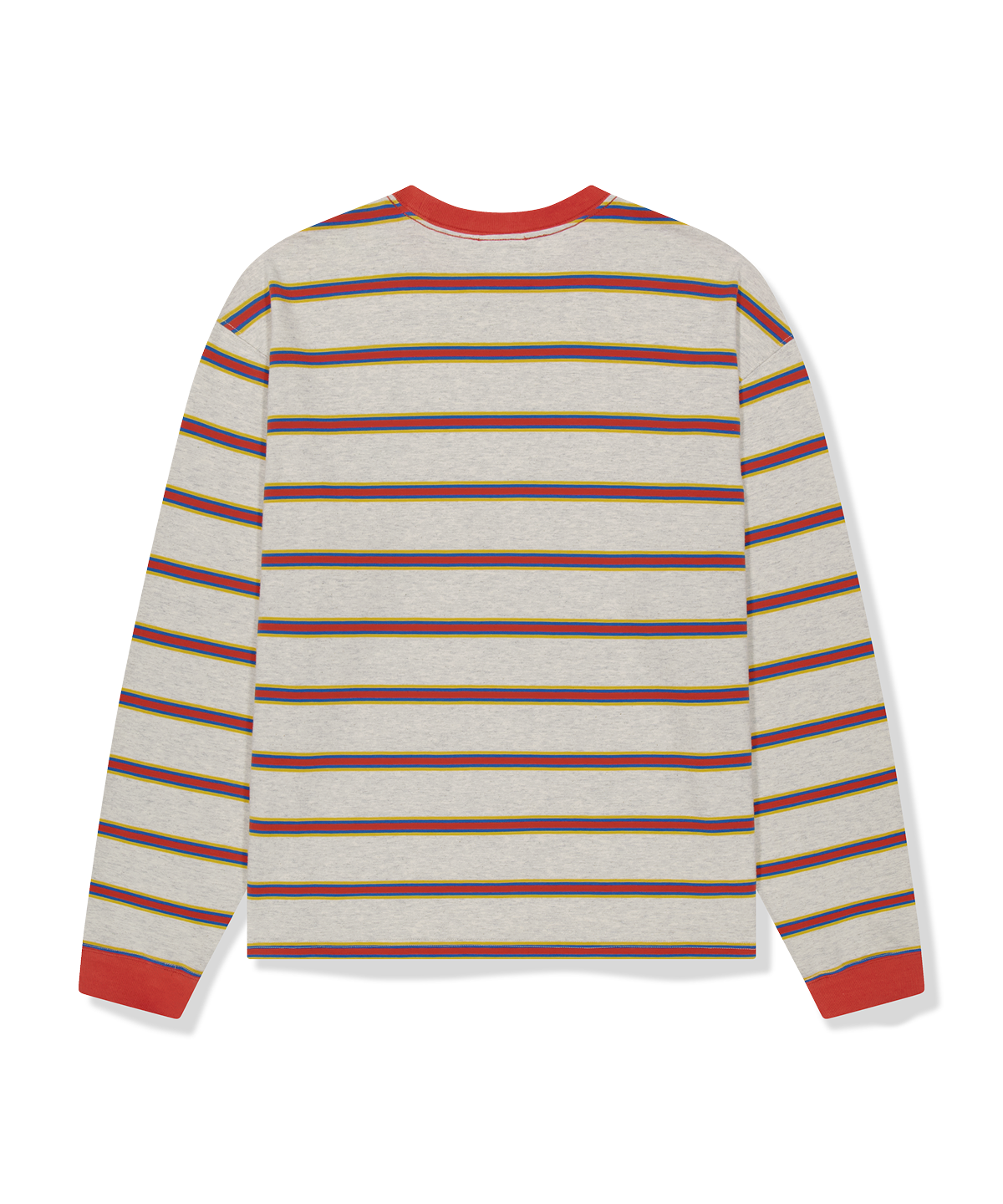 위캔더스(WKNDRS) WKNDRS x CHAMPION STRIPED LS T-SHIRT (OATMEAL)