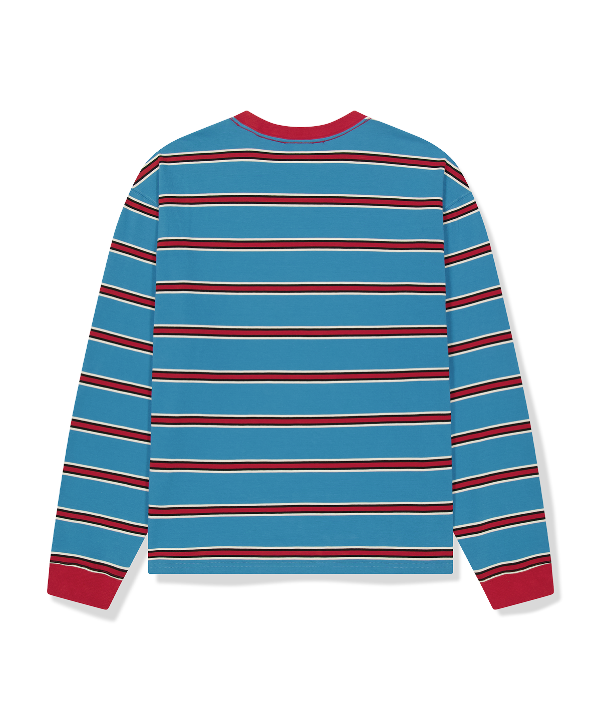위캔더스(WKNDRS) WKNDRS x CHAMPION STRIPED LS T-SHIRT (BLUE)