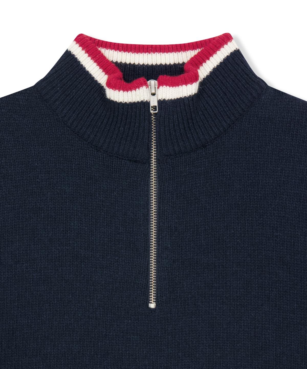 위캔더스(WKNDRS) WKNDRS x CHAMPION CLASSIC HALF-ZIP SWEATER (NAVY)