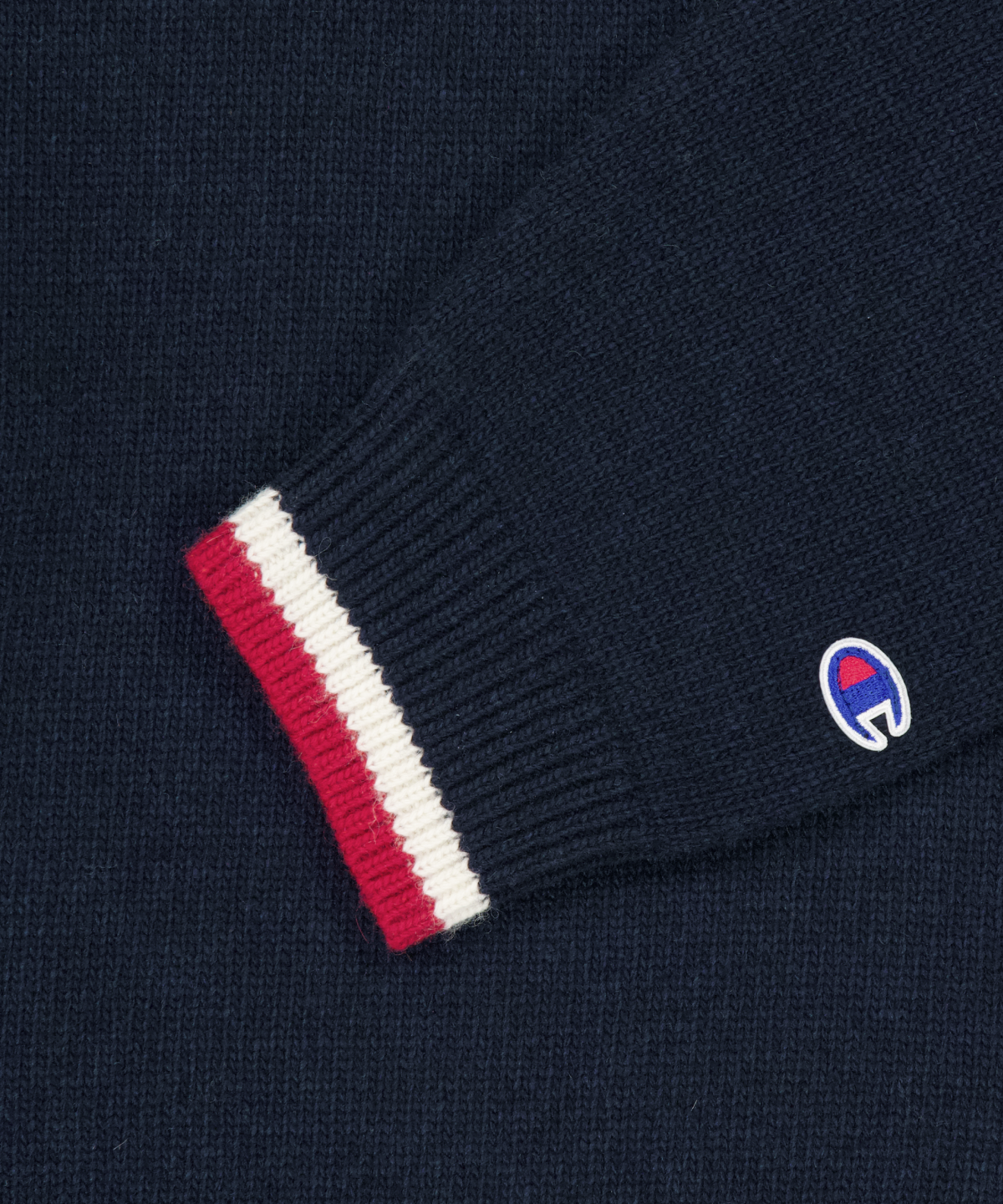 위캔더스(WKNDRS) WKNDRS x CHAMPION CLASSIC HALF-ZIP SWEATER (NAVY)