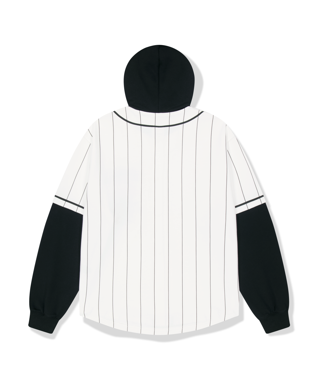 위캔더스(WKNDRS) WKNDRS x CHAMPION LAYERED BASEBALL SHIRT JK (WHITE)