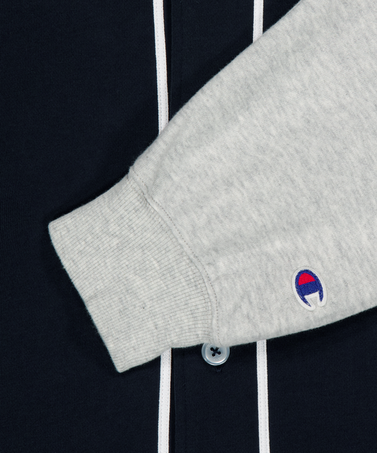 위캔더스(WKNDRS) WKNDRS x CHAMPION LAYERED BASEBALL SHIRT JK (NAVY)