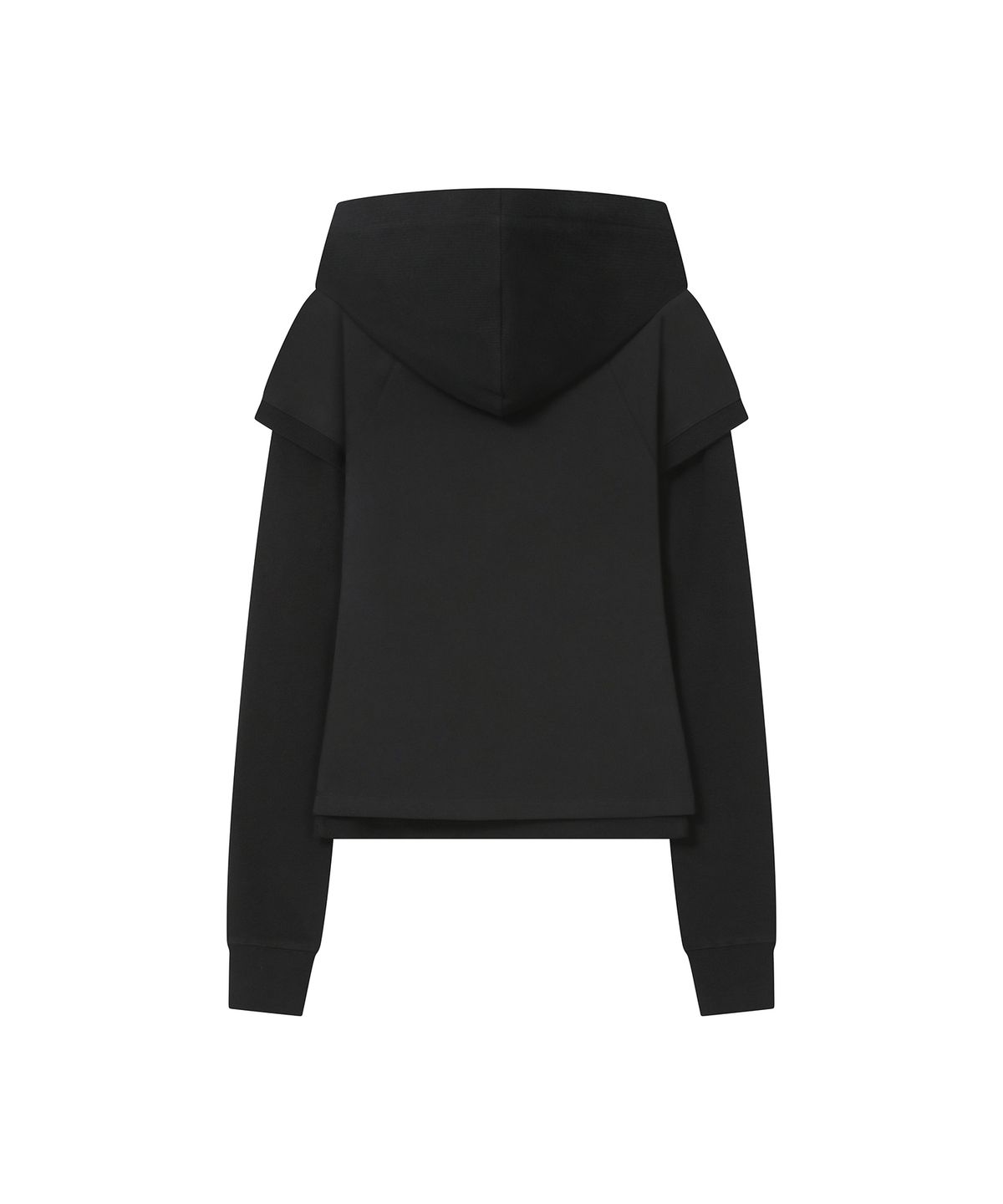 미세키서울(MISEKI SEOUL) Raglan layered hoodie SET BLACK