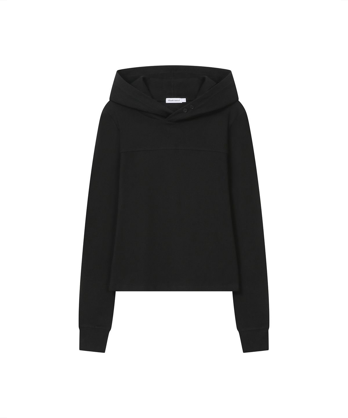 미세키서울(MISEKI SEOUL) Raglan layered hoodie SET BLACK