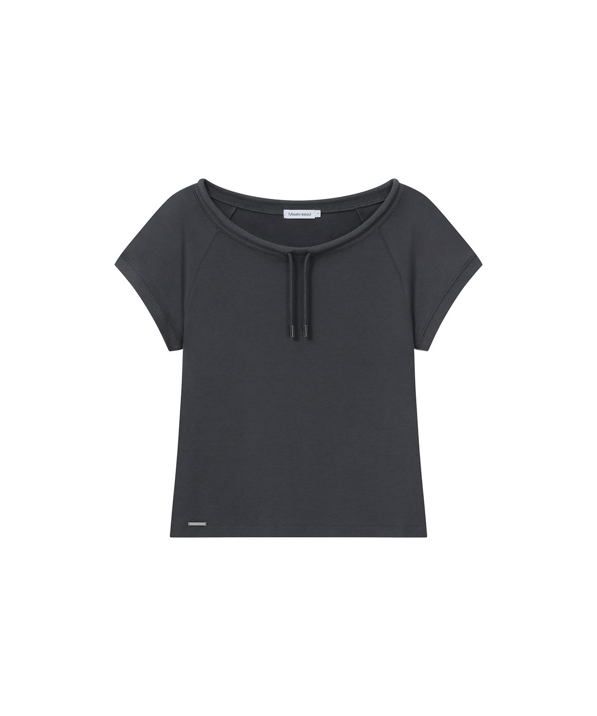 미세키서울(MISEKI SEOUL) Raglan layered hoodie SET CHARCOAL