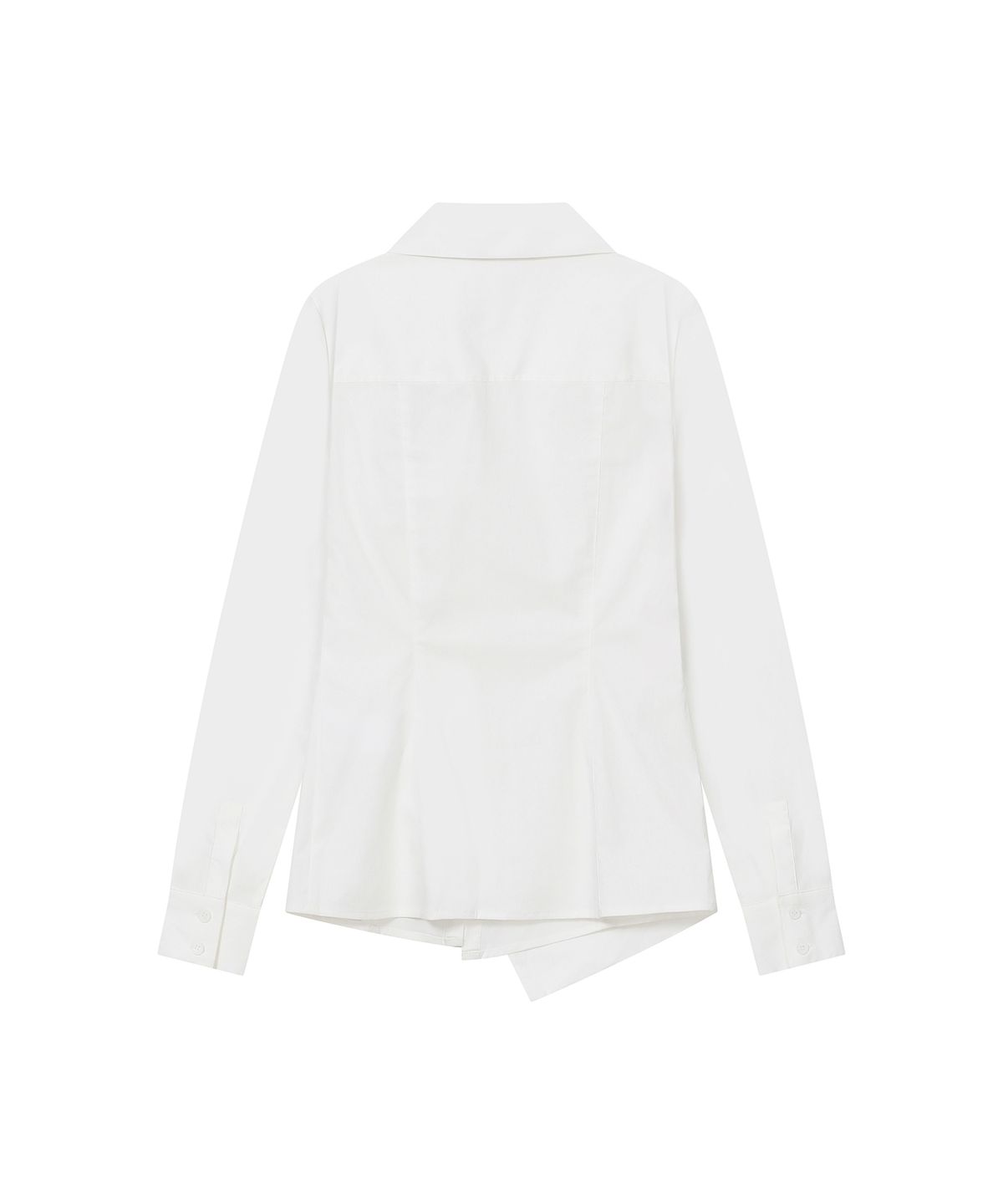 미세키서울(MISEKI SEOUL) Wrap pleats button shirt WHITE