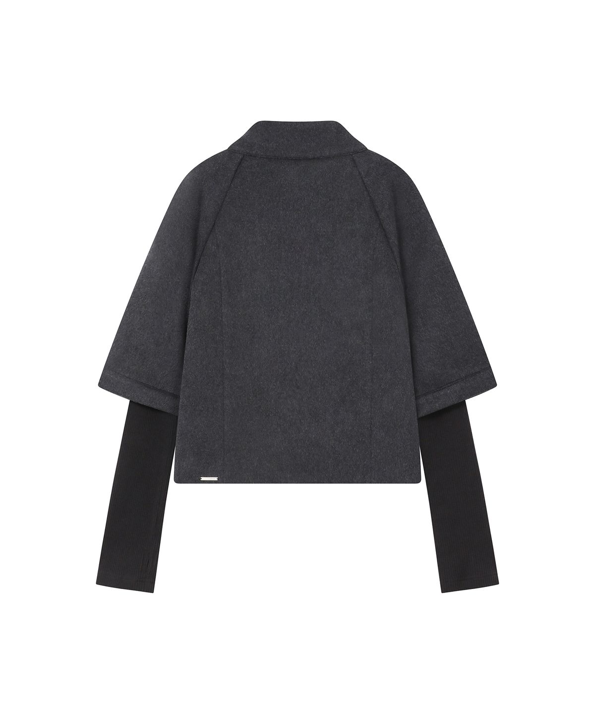 미세키서울(MISEKI SEOUL) Double button layered short coat CHARCOAL