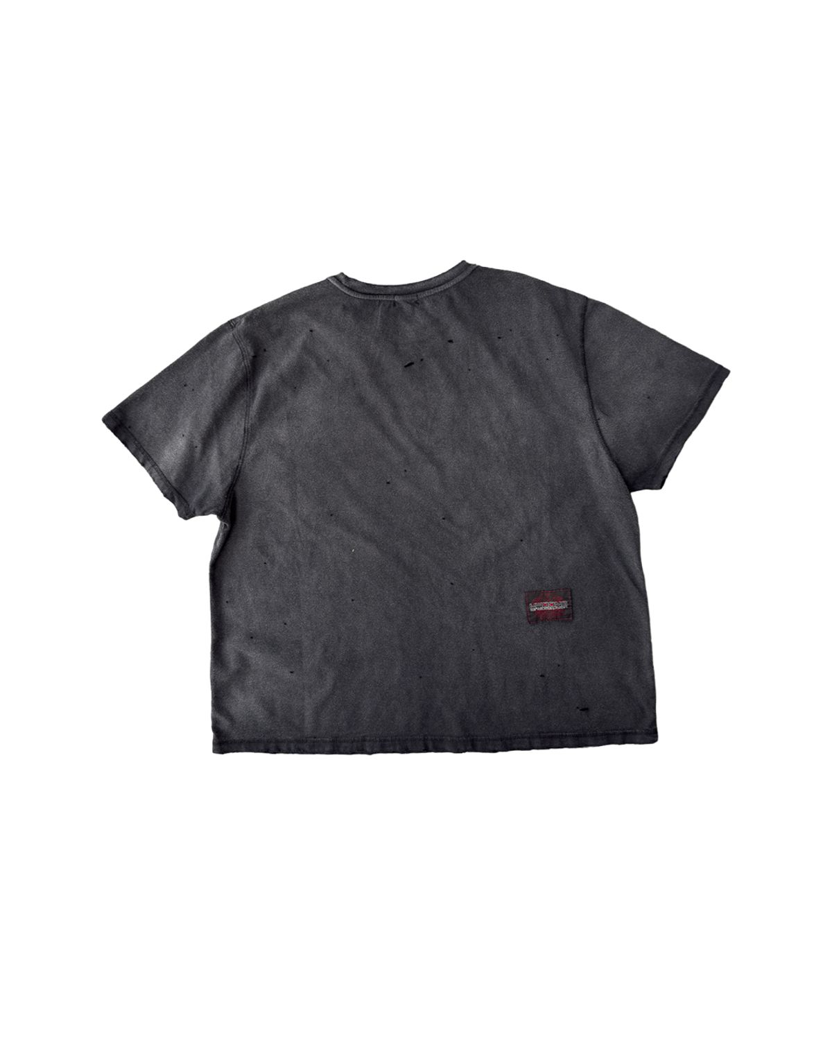 뭉(MWOONG) Fade out fake pocket tee bk