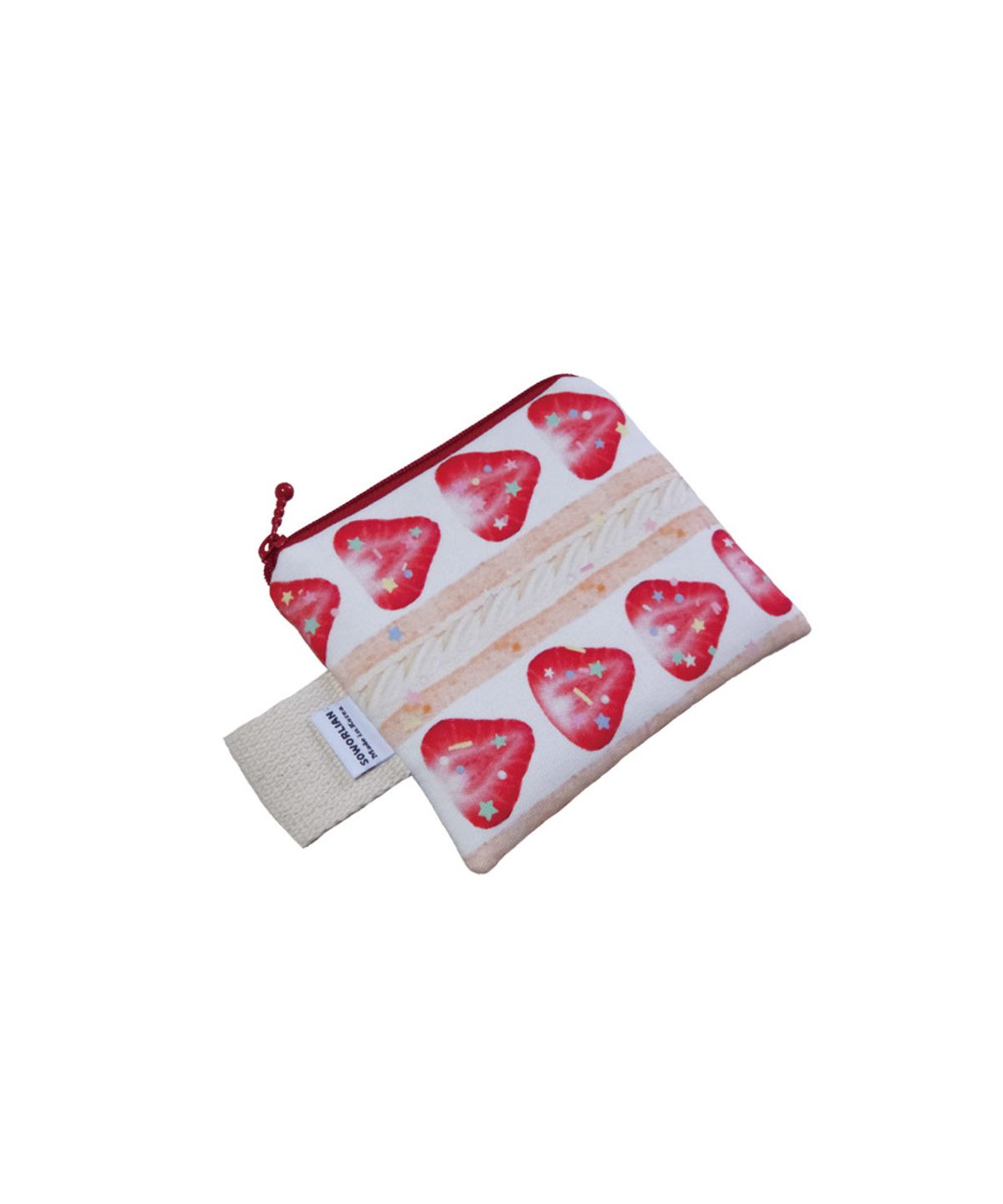 소월리안(SOWORLIAN) Square Zipper Pouch_Fruit Sando