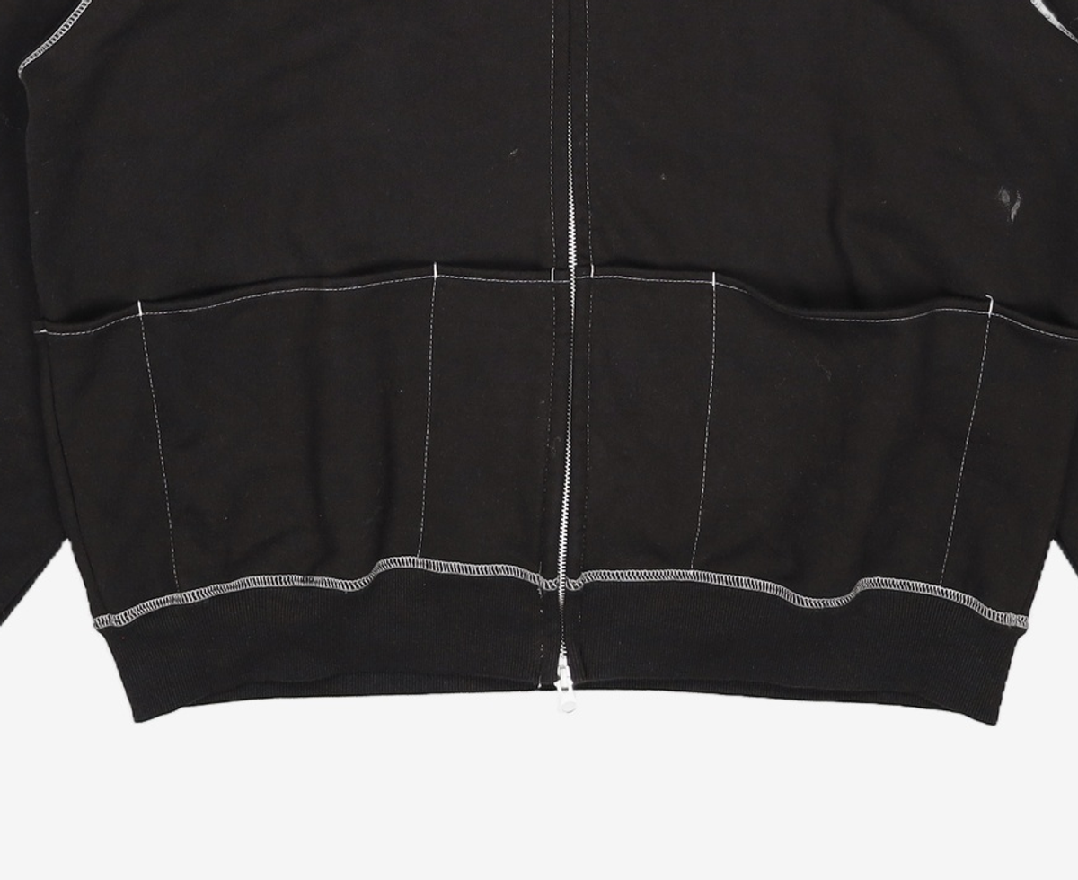 노매뉴얼(NOMANUAL) 5 POCKET HOODED ZIP UP JACKET - BLACK L