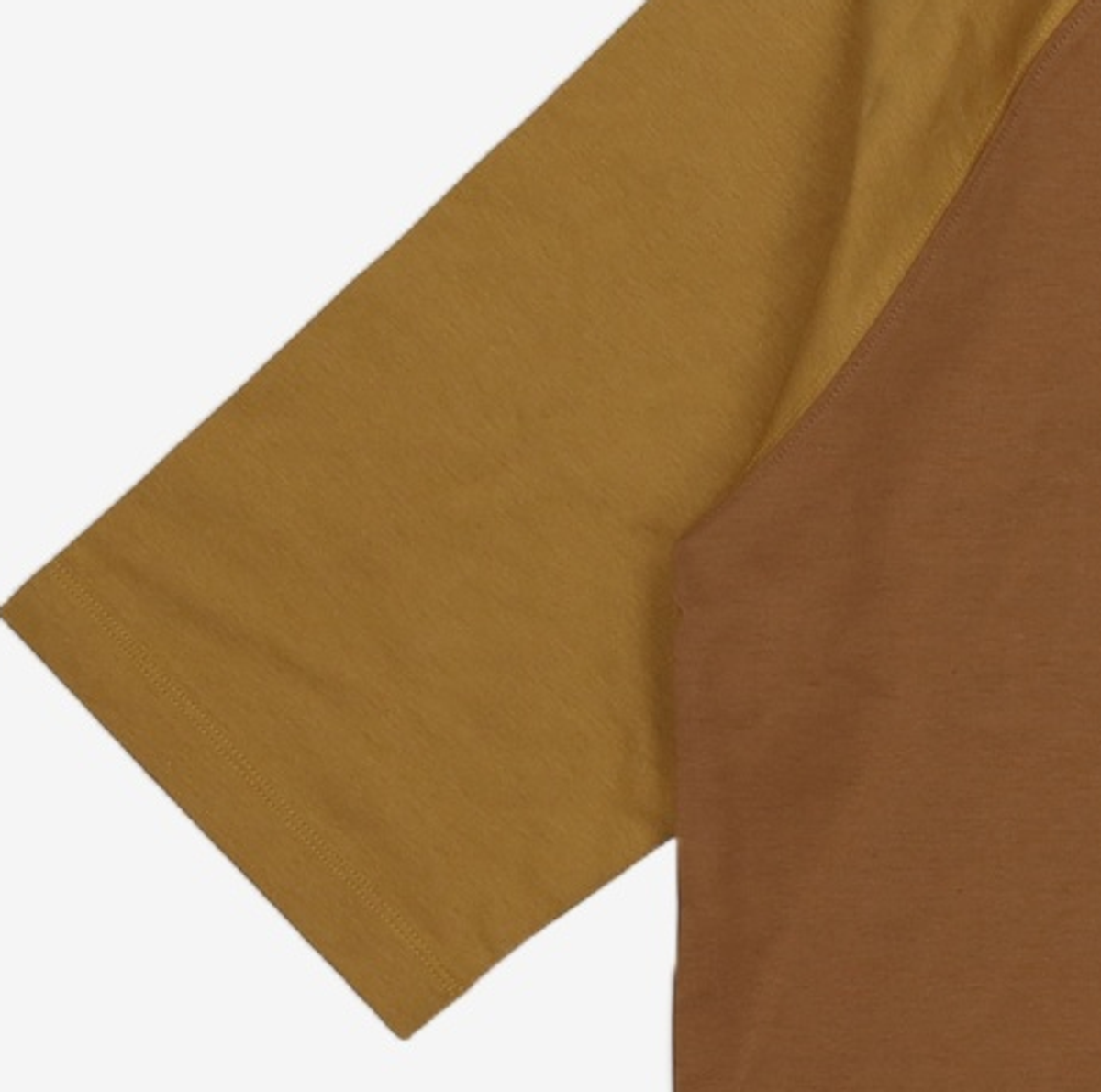 커스텀멜로우(CUSTOMELLOW) [black label] raglan pocket ¾ sleeve tee_CLTAM23005BRX 100